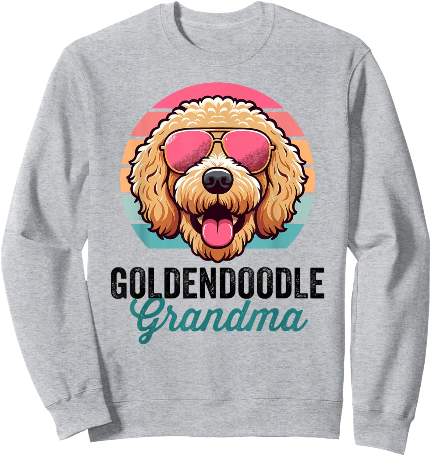 Golden Doodle Dog, Nana, Goldendoodle Grandma Sweatshirt - Sweatshirt | Ash