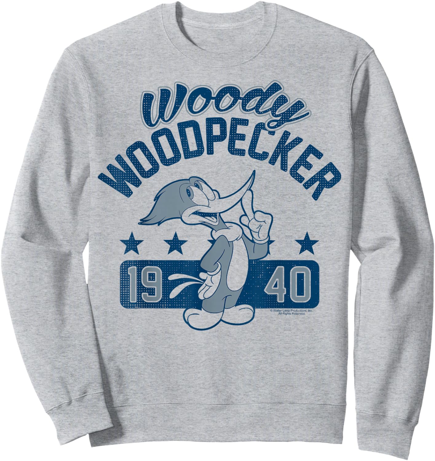 Woody Woodpecker Vintage 1940 Portrait Sweatshirt - Sweatshirt | Ash