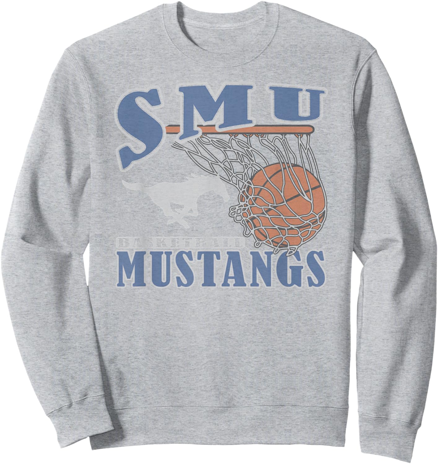 SMU Mustangs Basketball Vintage Lift Red Sweatshirt - Sweatshirt | Ash