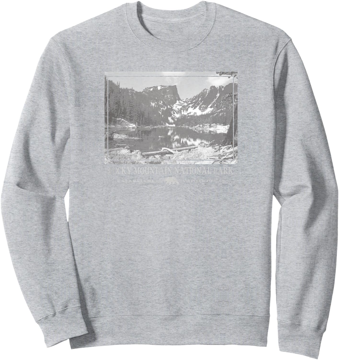 Rocky Mountain National Park Graphic Sweatshirt - Sweatshirt | Ash