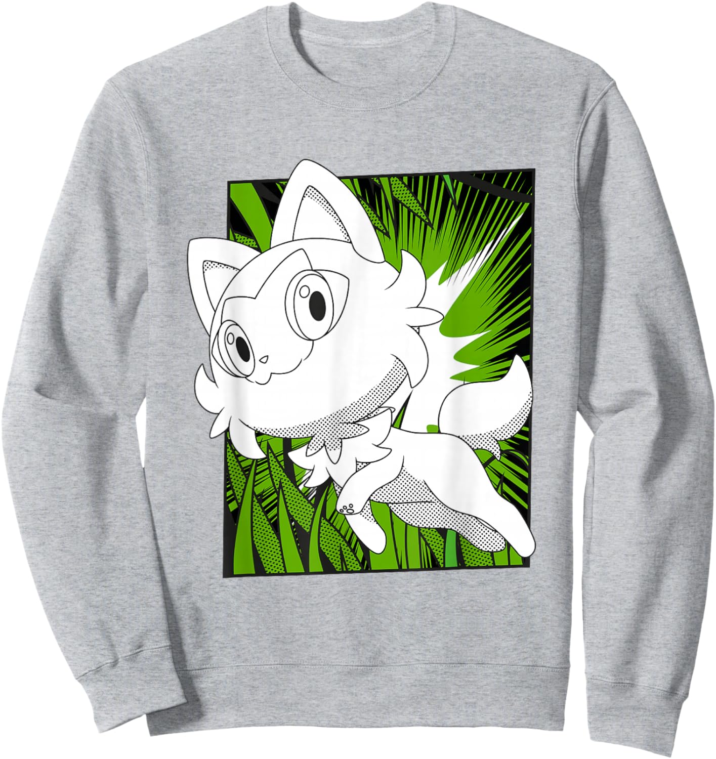 Pokémon Sprigatito In The Grass Manga Panel Sweatshirt - Sweatshirt | Ash