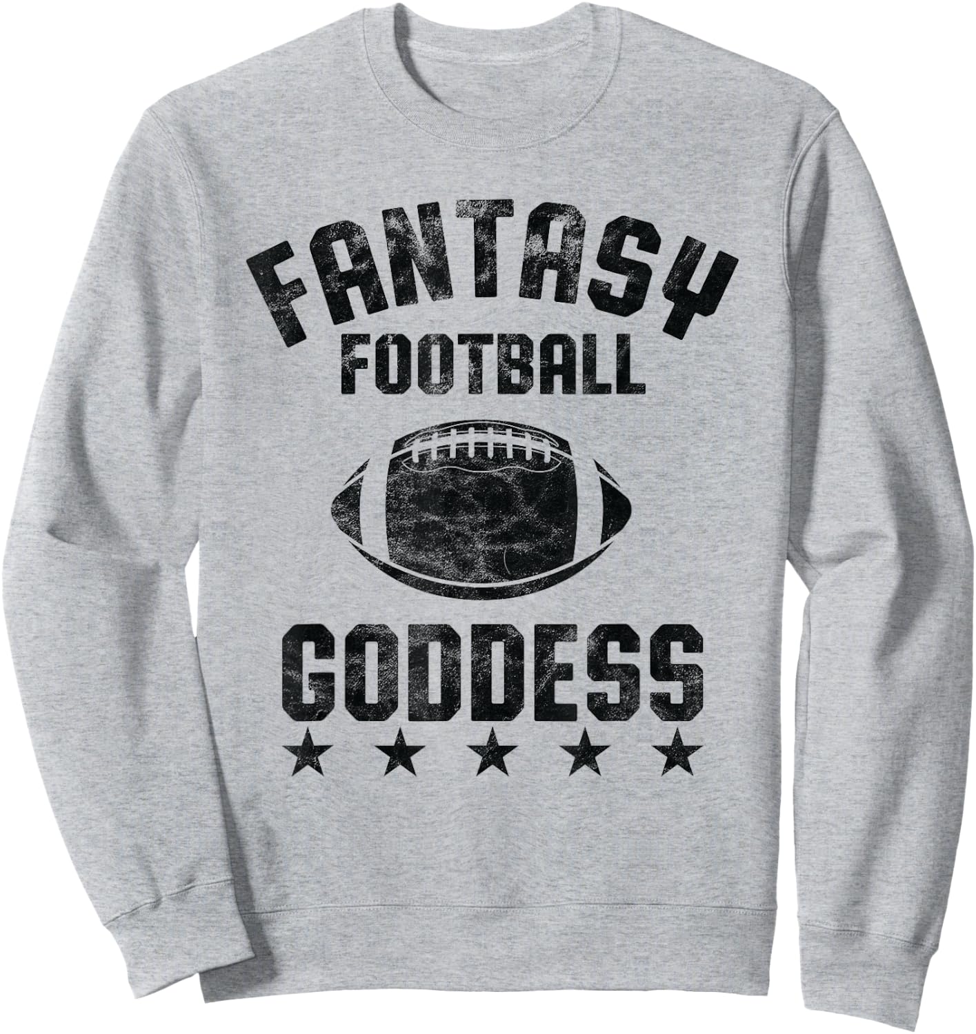 Fantasy Football Goddess Women Cute Design for One Part Sweatshirt - Sweatshirt | Ash