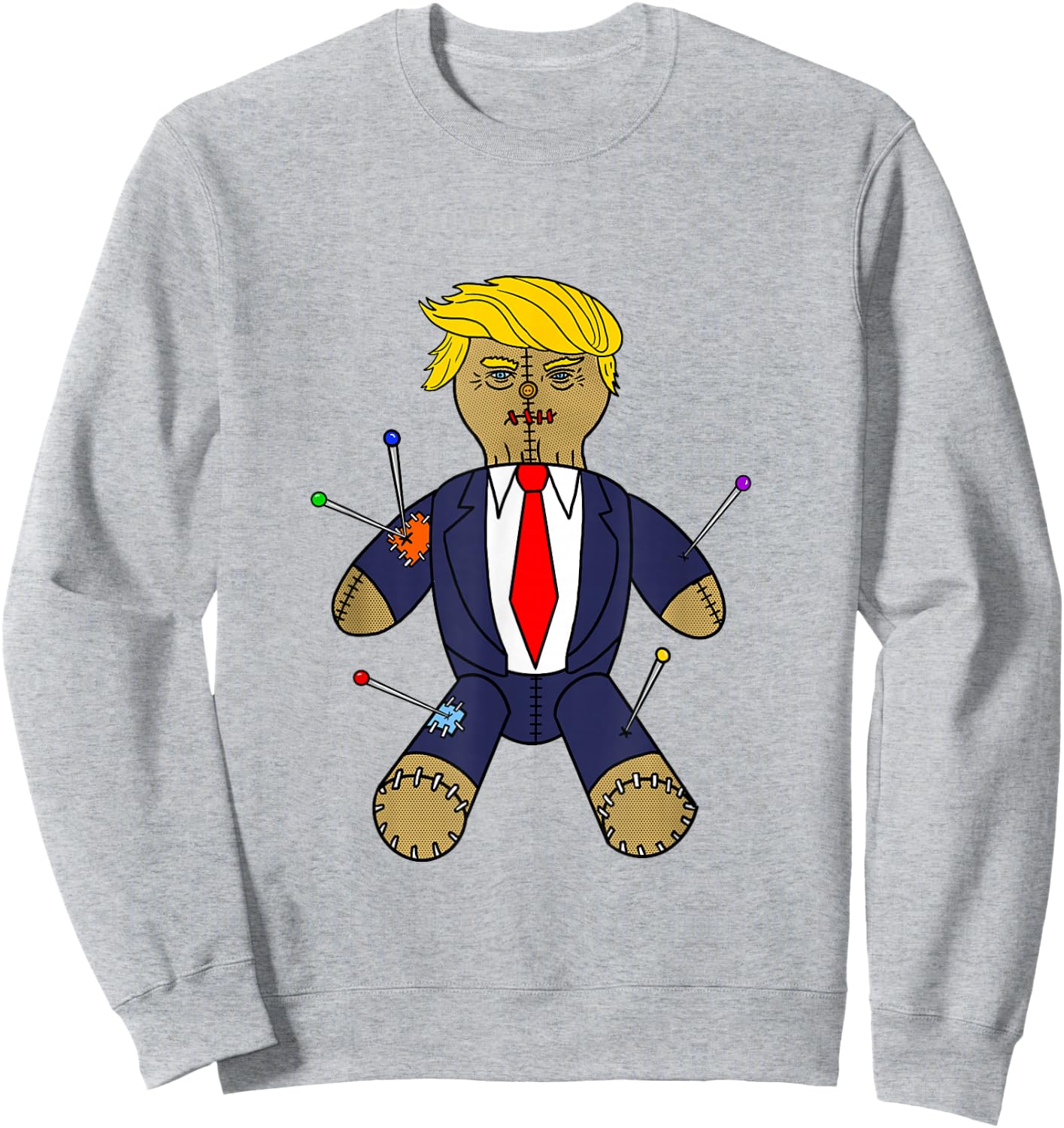 Trump Voodoo Doll Sweatshirt - Sweatshirt | Ash