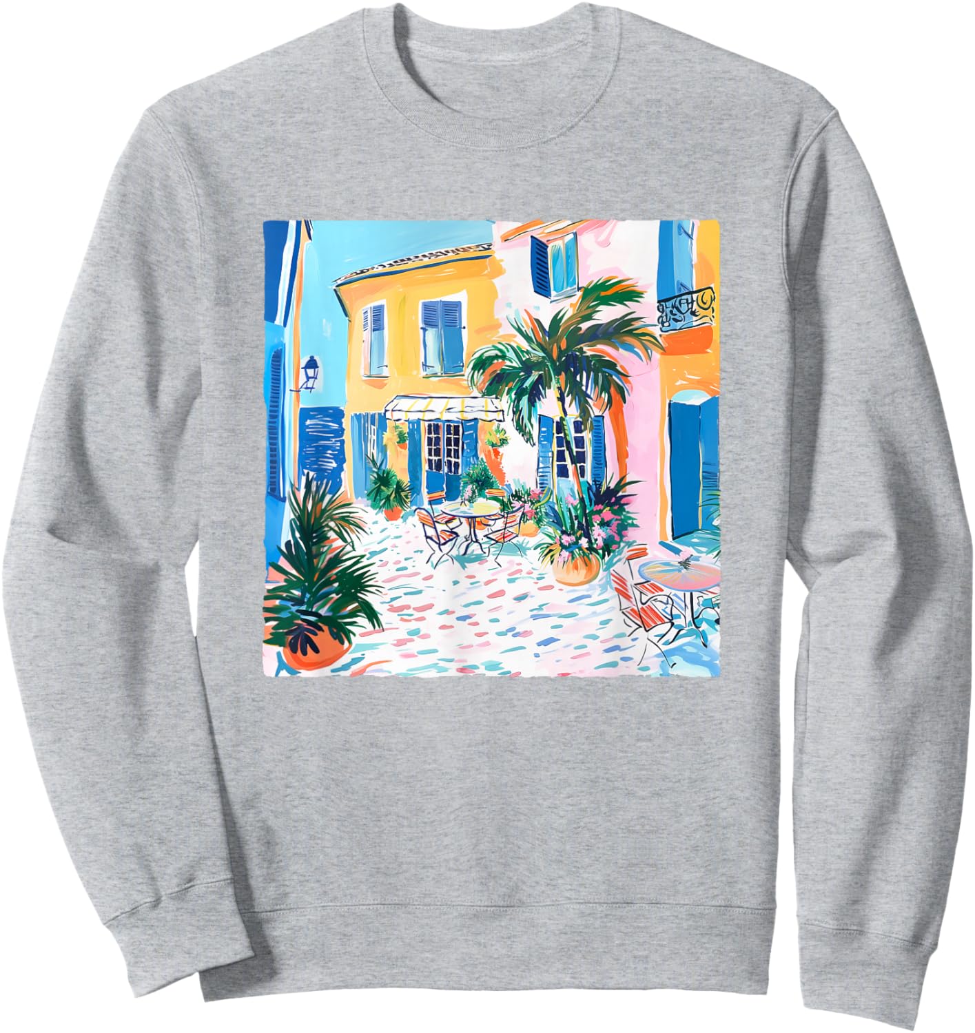 France Travel Côte d'Azur French Riviera Style Souvenir Sweatshirt - Sweatshirt | Ash