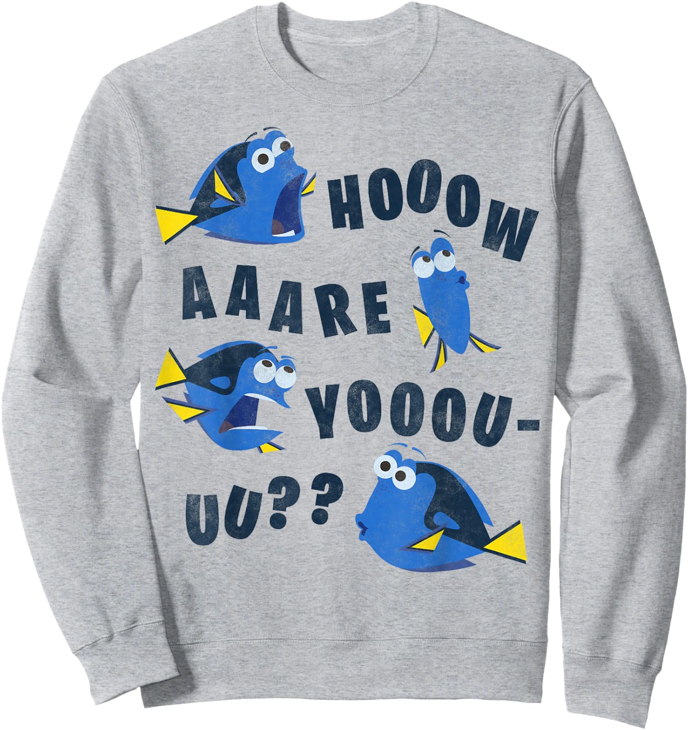 Disney Pixar Finding Dory How are You Graphic Sweatshirt - Sweatshirt | Ash