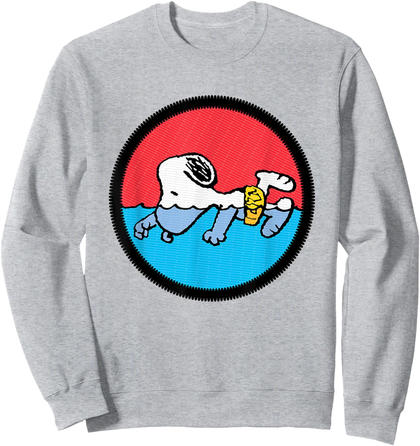 Peanuts Snoopy Swimming Sweatshirt - Sweatshirt | Ash