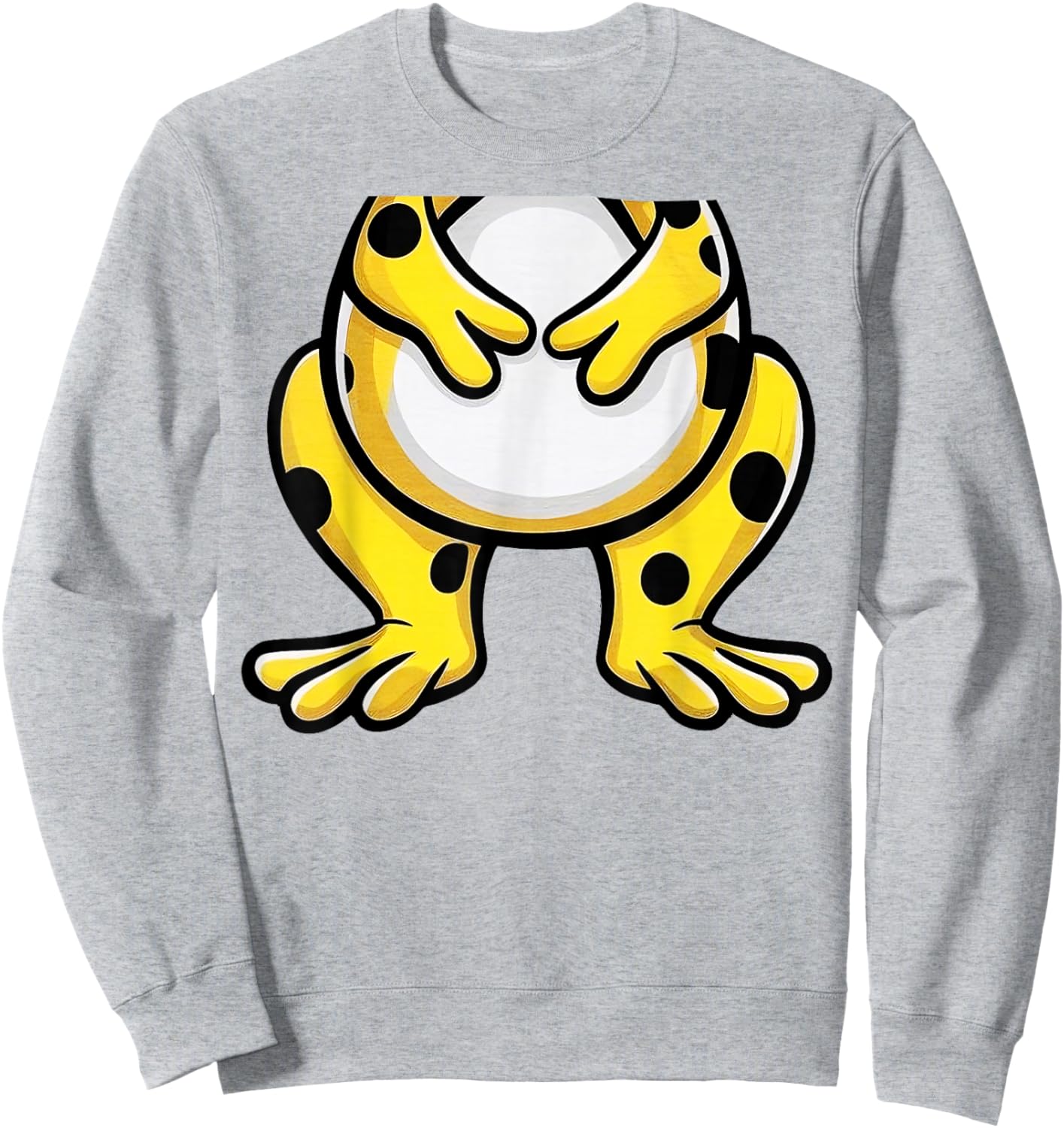 Panamanian Frog Costume Golden Toad Kids Frog Halloween Sweatshirt - Sweatshirt | Ash