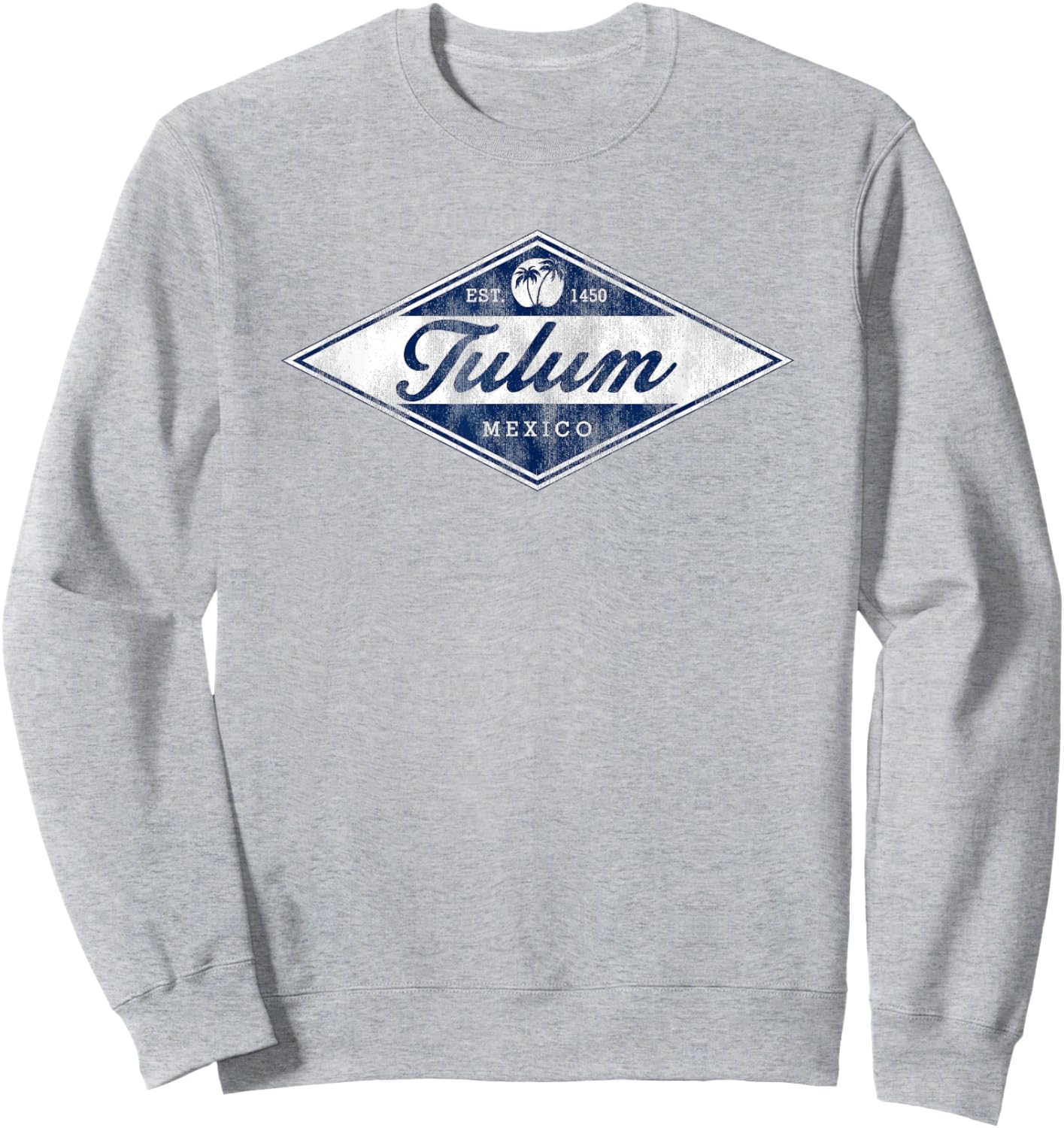 Vintage Tulum Mexico Retro Badge Souvenir Sweatshirt - Sweatshirt | Ash