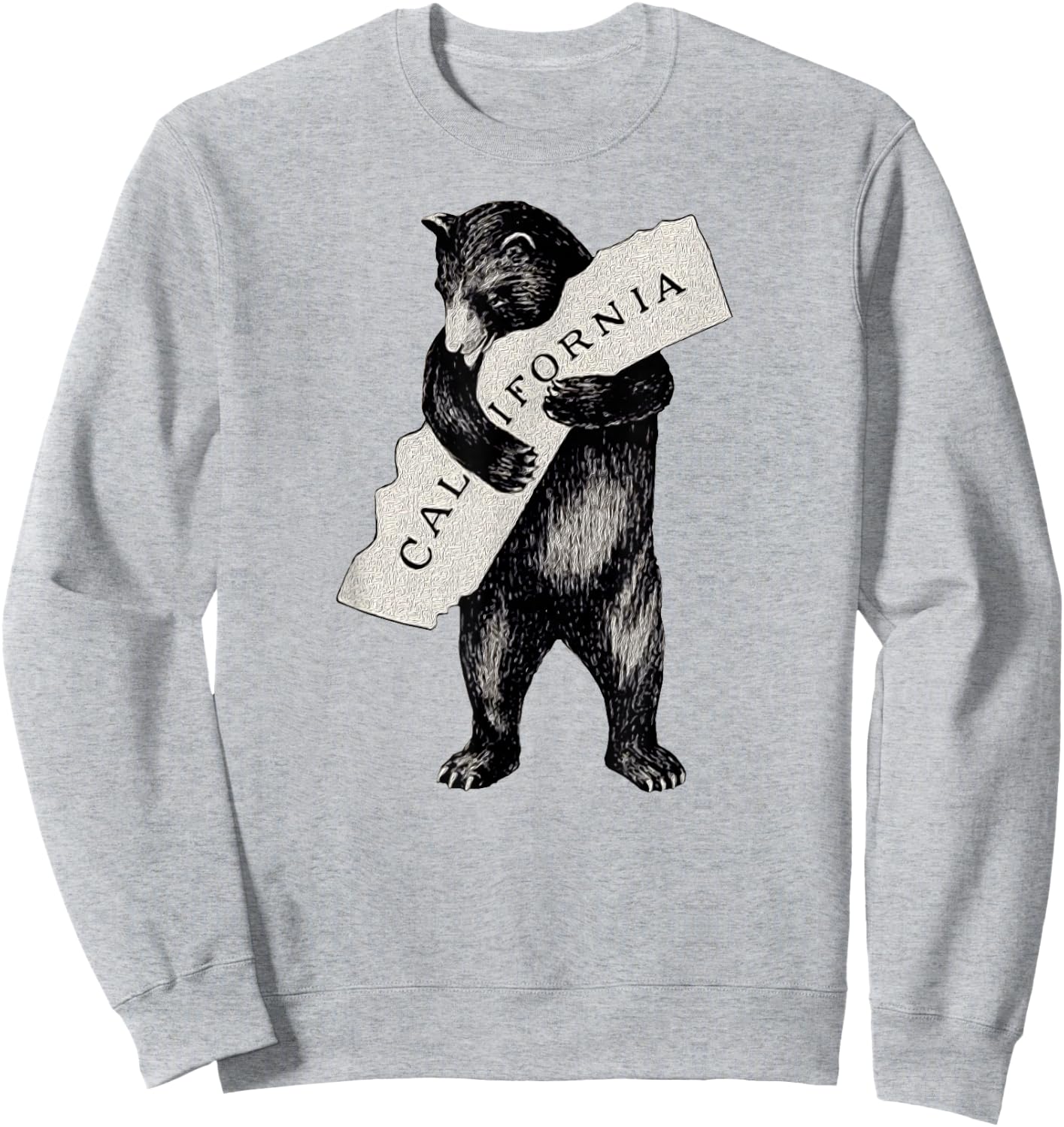 Retro I Love California Shirt Art-Vintage Cali Pride Bear Sweatshirt - Sweatshirt | Ash