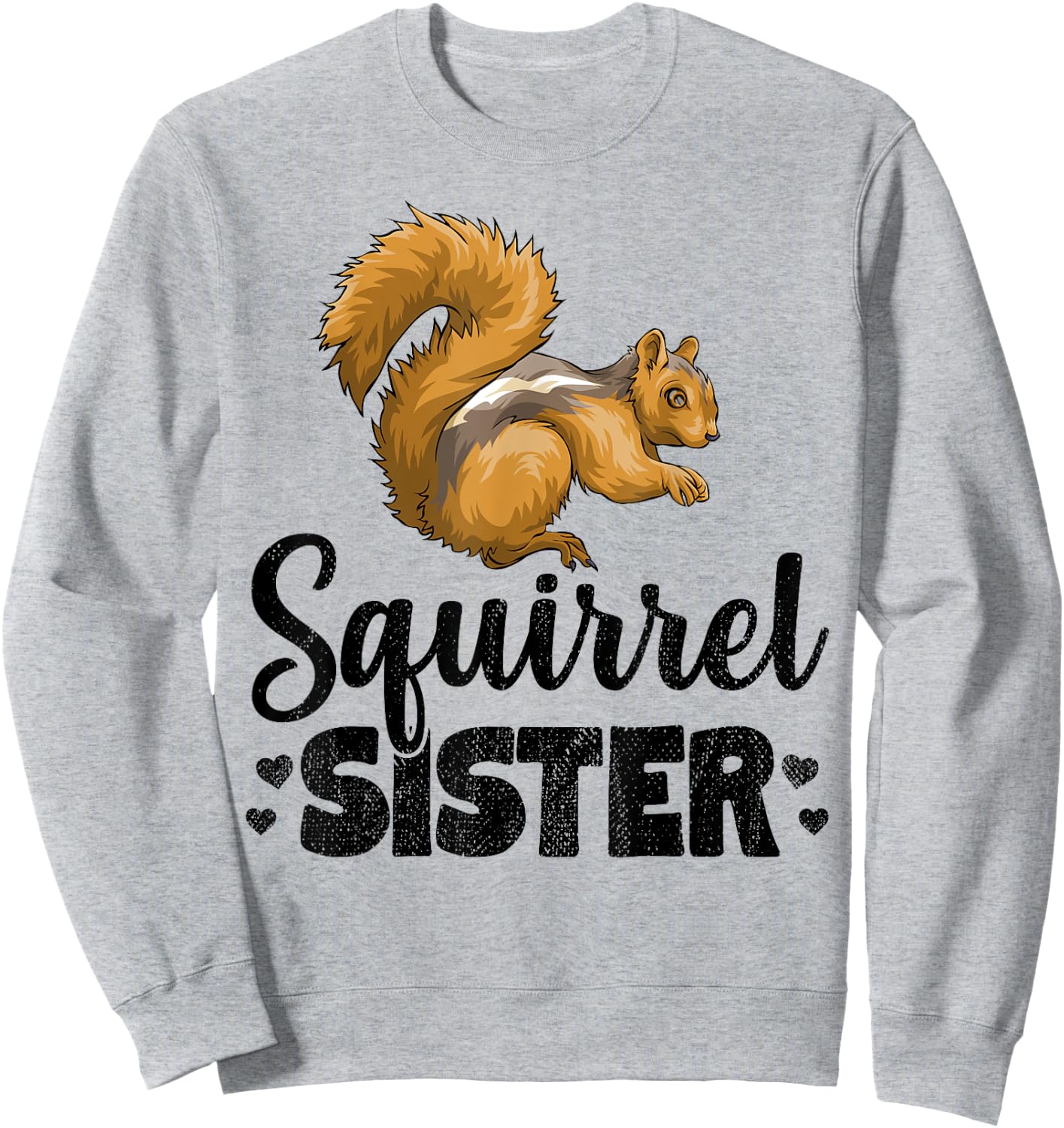 Squirrel Sister Squeak Chestnut Animal Sweatshirt - Sweatshirt | Ash