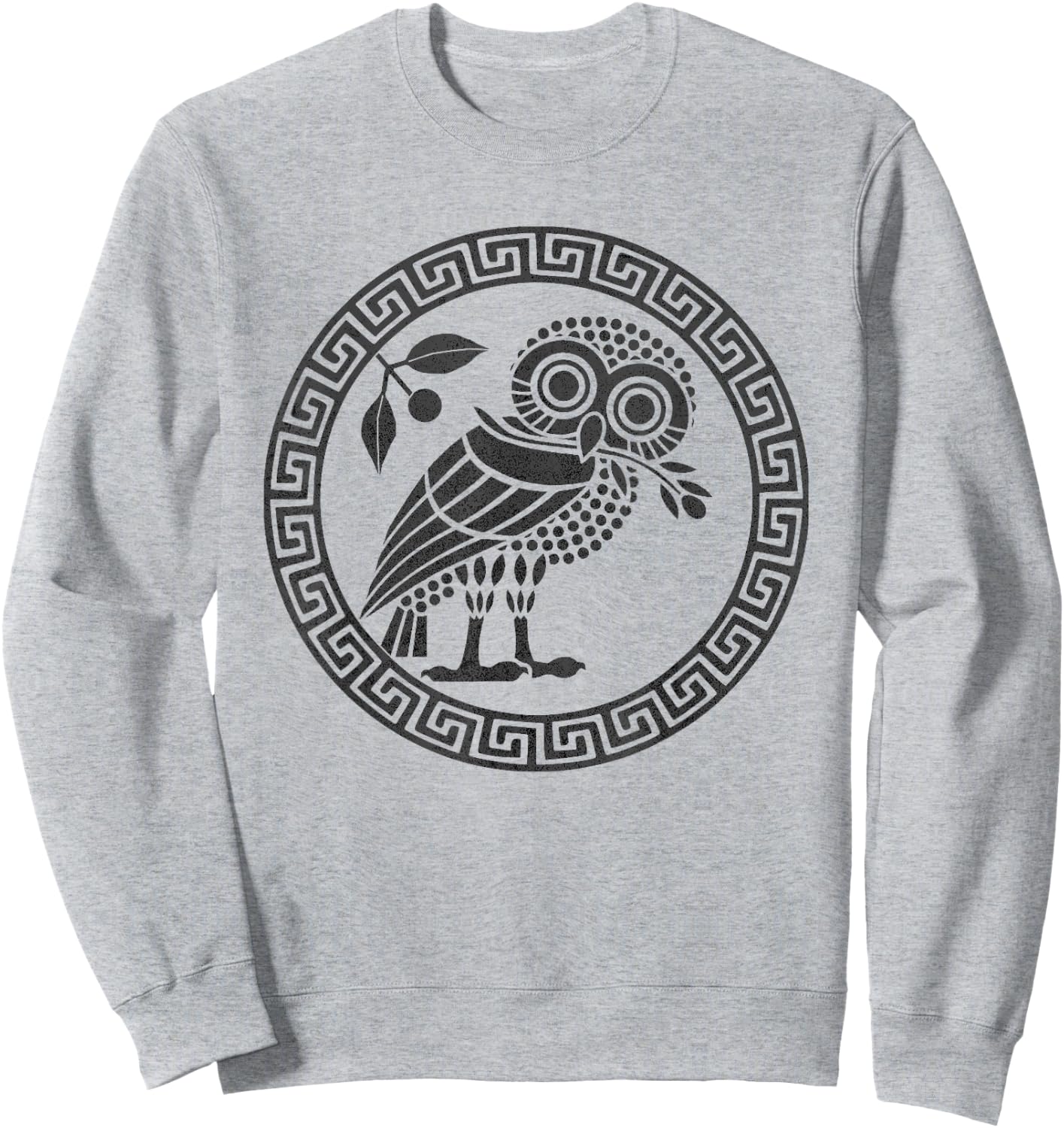 Ancient Athenian Owl Symbol of Athena Sweatshirt - Sweatshirt | Ash