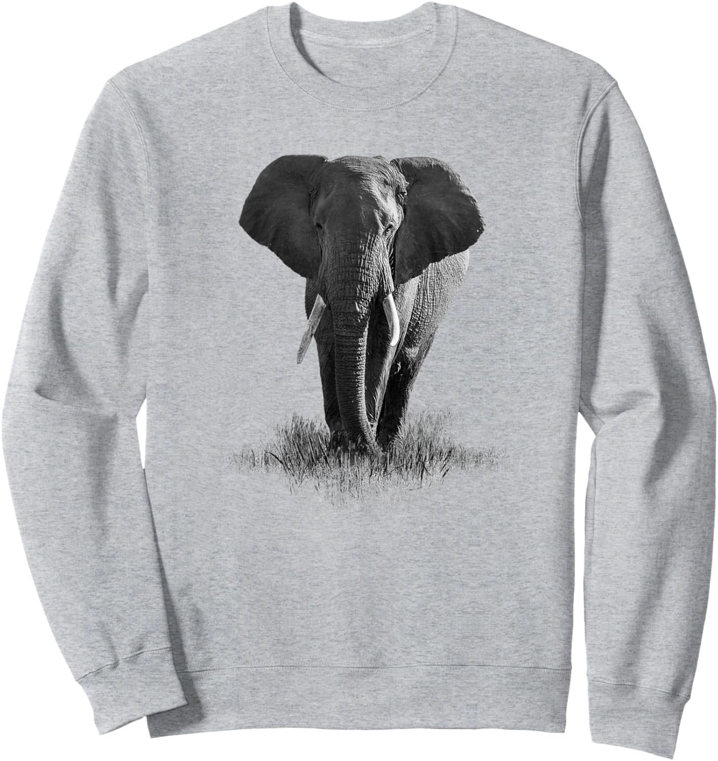 Elephant Animal Art - Zookeeper Zoologist Save The Elephants , Small, White Sweatshirt - Sweatshirt | Ash