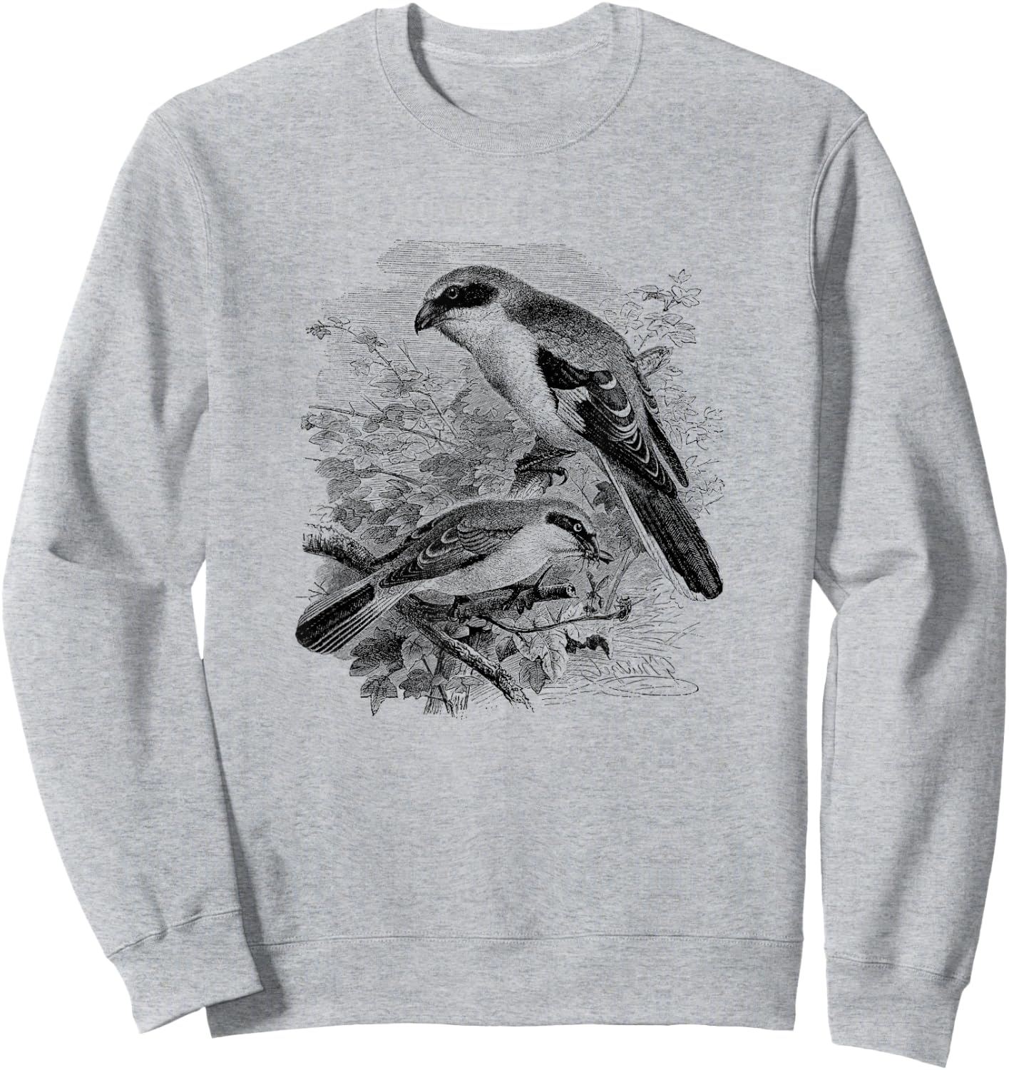 Shrike Bird Print Sweatshirt - Sweatshirt | Ash