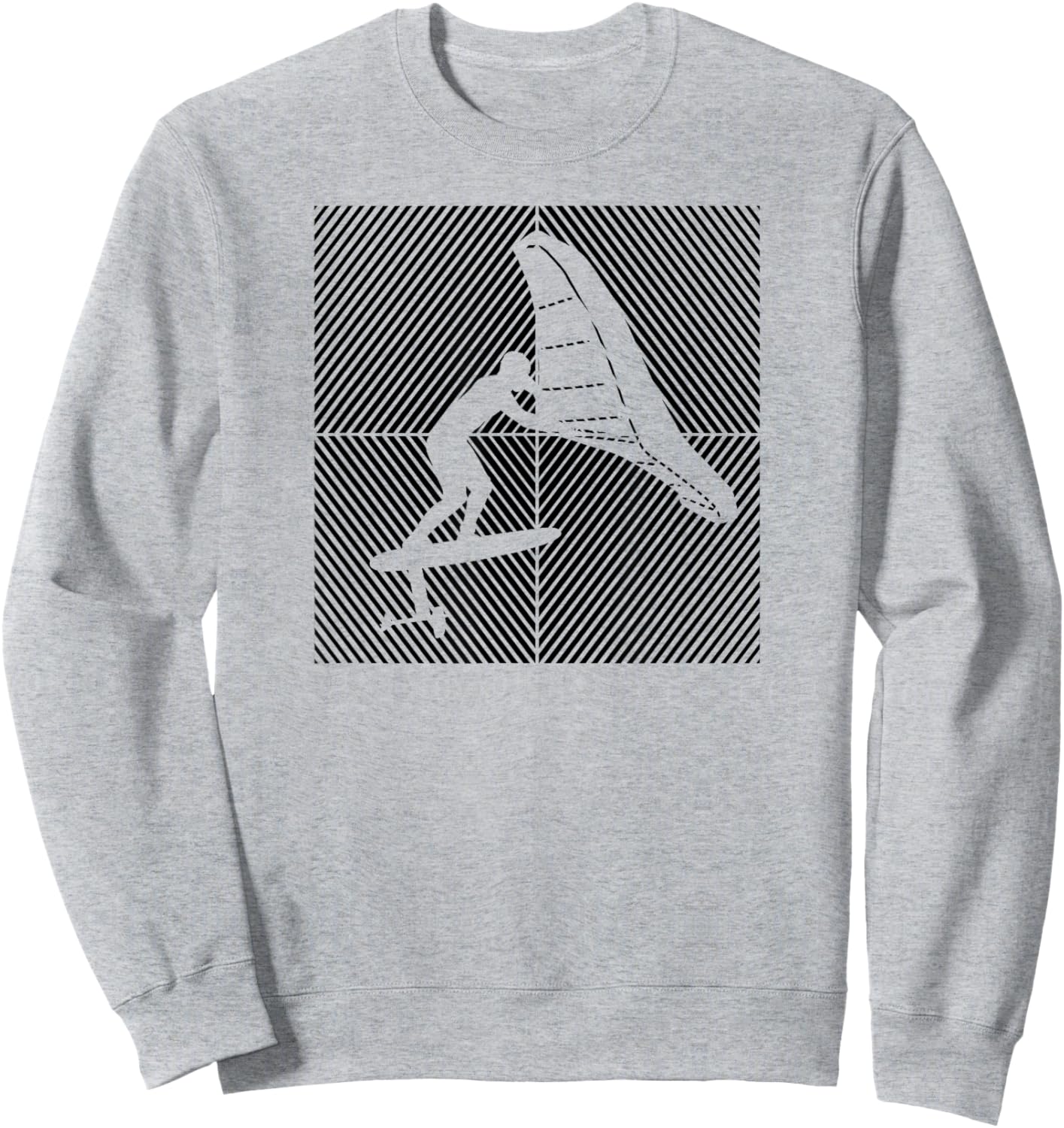 Wingfoil-Surfer Wingfoiling Hydrofoil Kitefoil Wingsurf Sweatshirt - Sweatshirt | Ash
