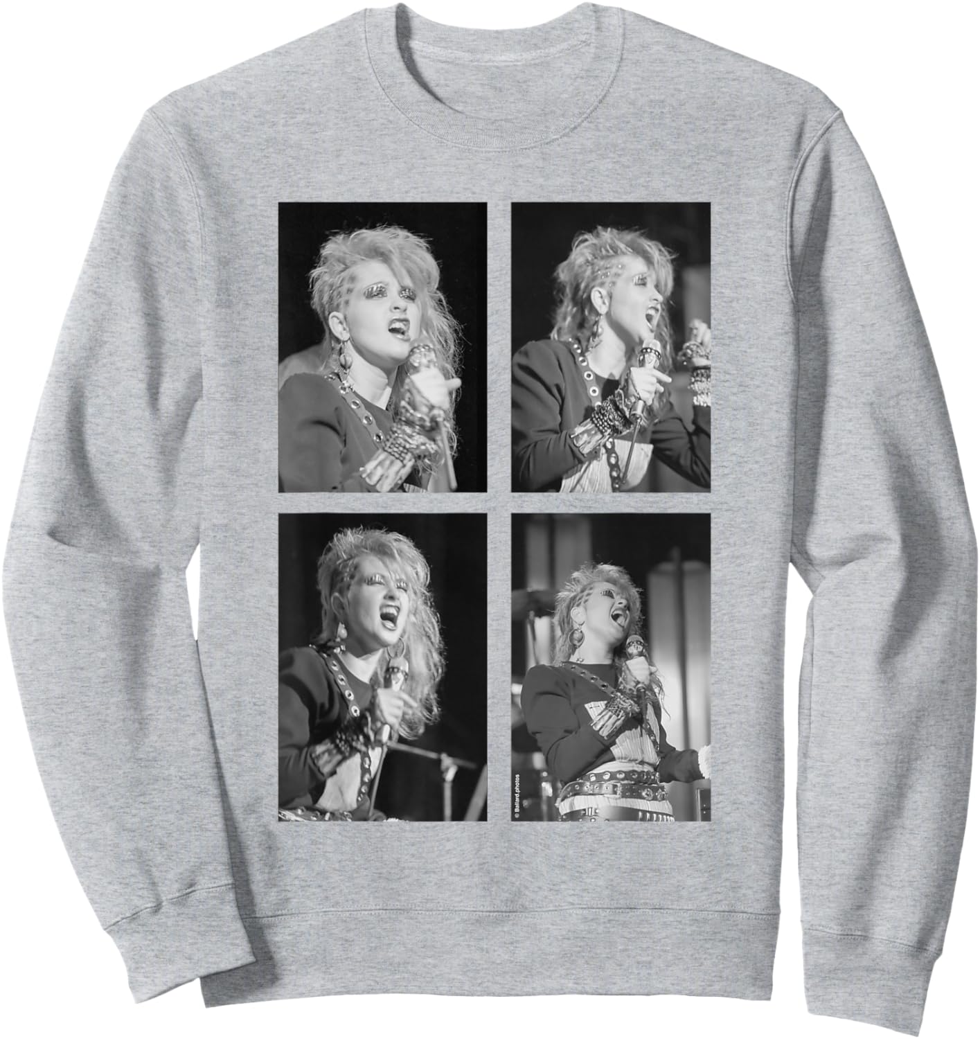 Cyndi Lauper 1980's Live Performance by Allan Ballard Sweatshirt - Sweatshirt | Ash