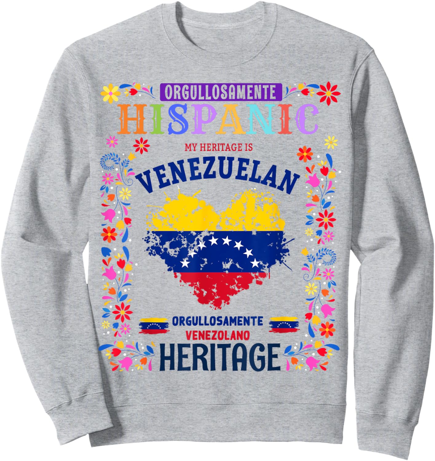 Venezuelan Flag Idea For Kids & Venezuela Latin Heritage Sweatshirt - Sweatshirt | Ash
