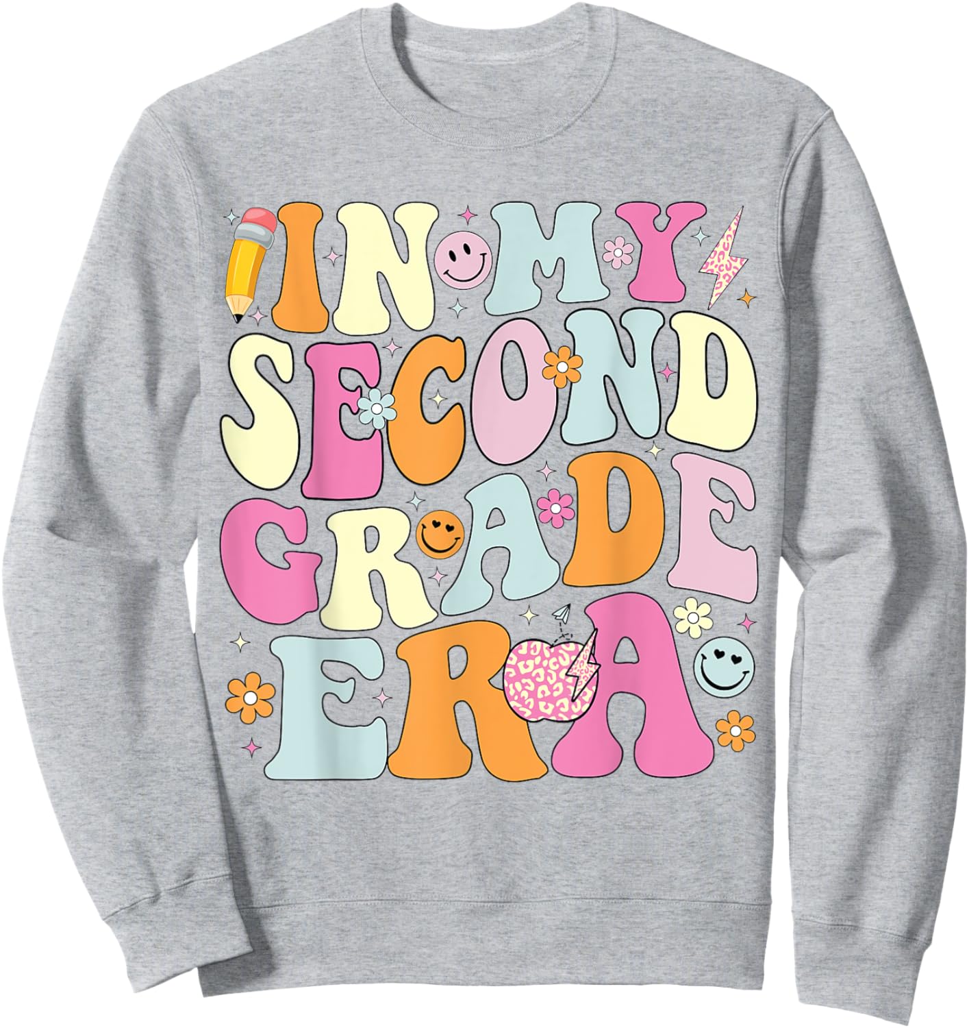In My Second Grade Era 2nd Grade Teacher Back to School Sweatshirt - Sweatshirt | Ash