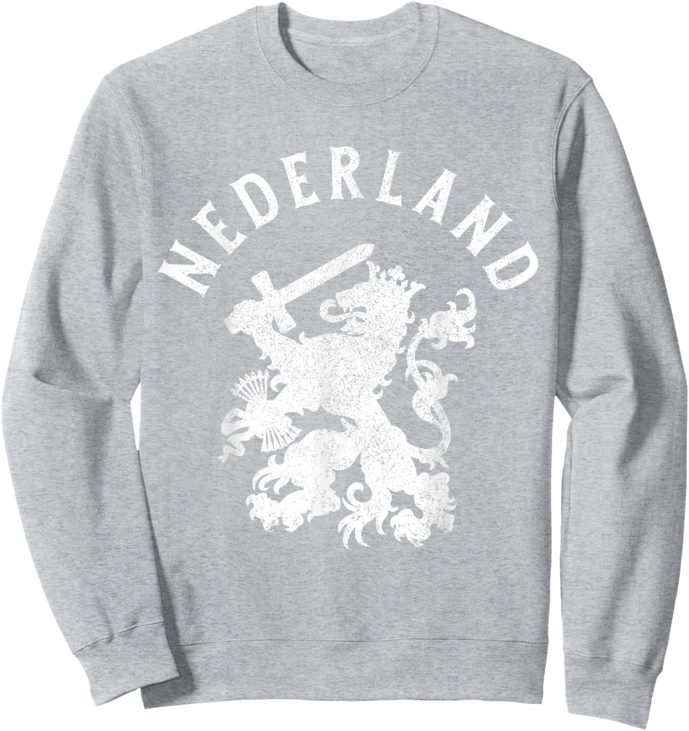 Nederland Netherlands Lion Holland Vintage Orange Sweatshirt - Sweatshirt | Ash