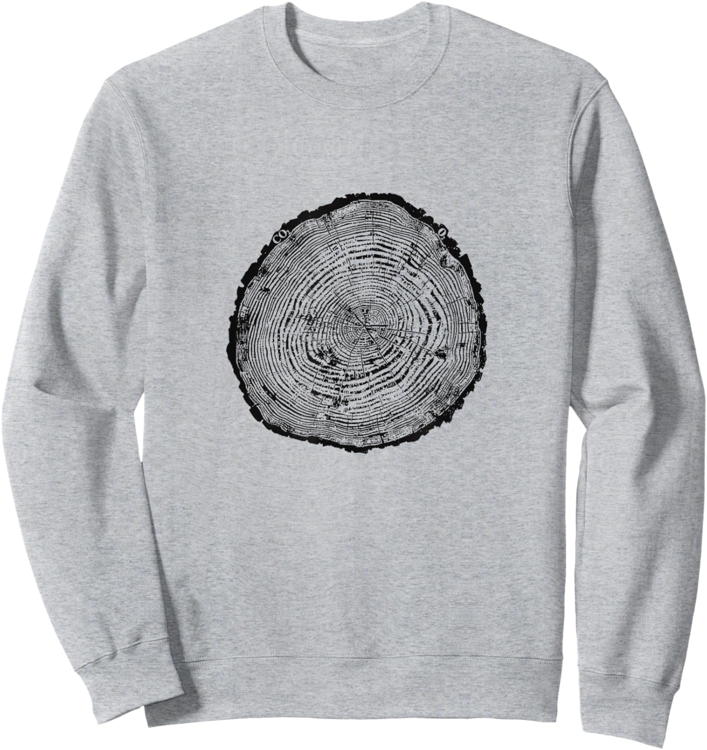 Tree Growth Rings Environmental Sweatshirt - Sweatshirt | Ash