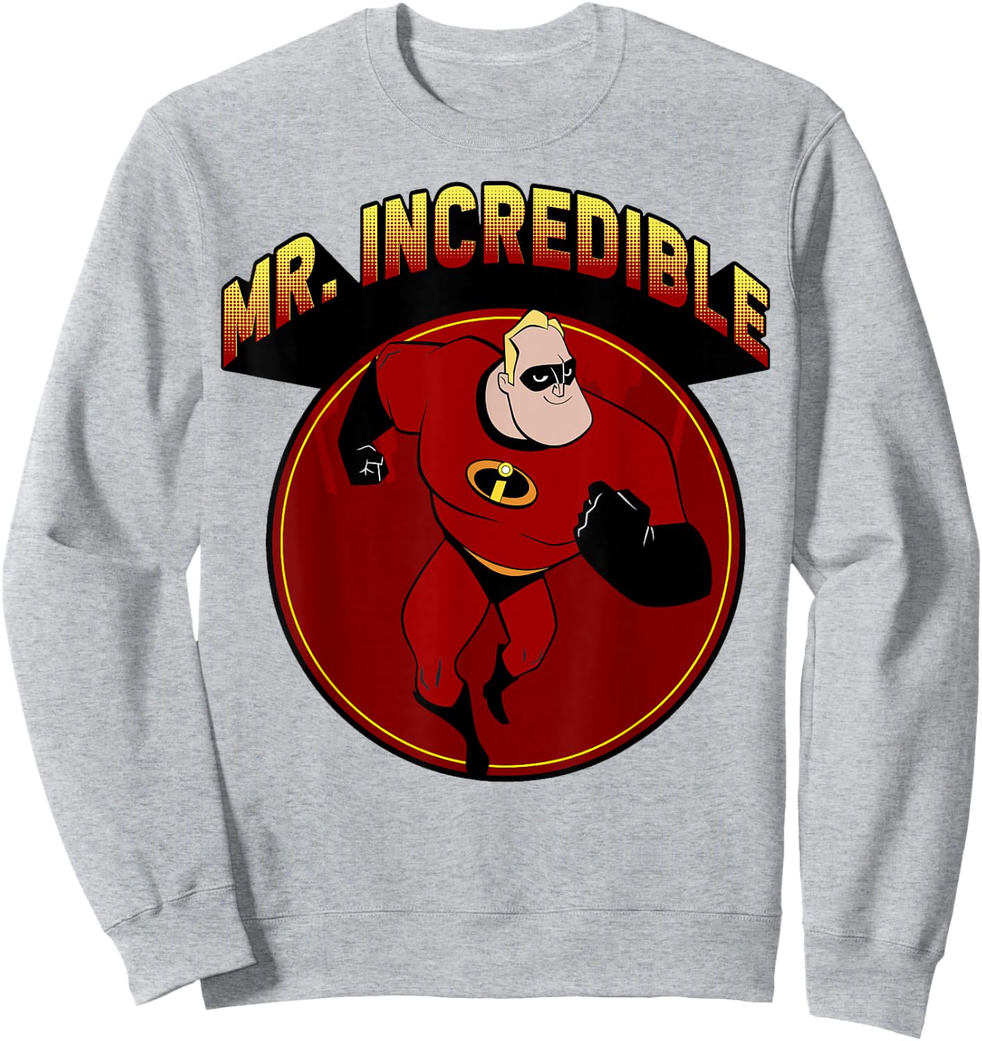 Disney Pixar The Incredibles Mr. Incredible Portrait Sweatshirt - Sweatshirt | Ash