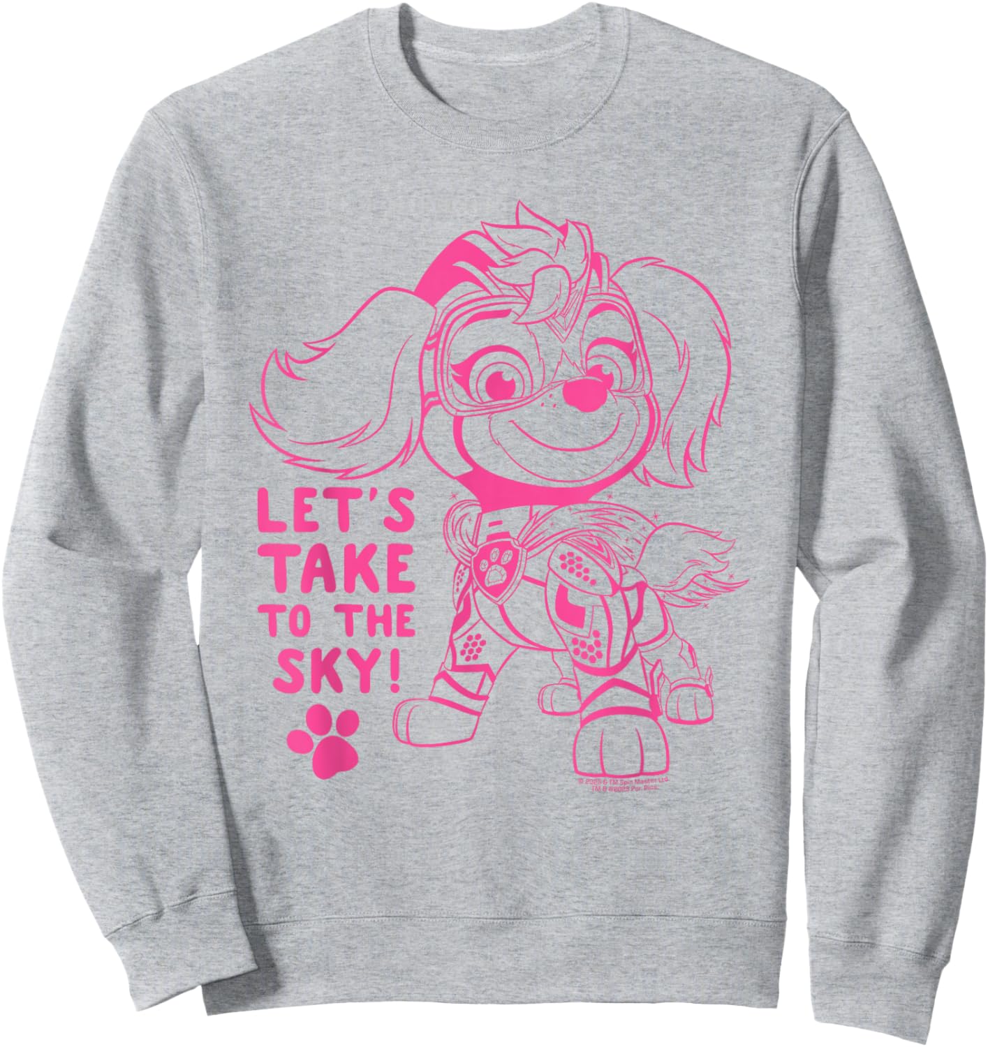 PAW Patrol: The Mighty Movie Skye Outline Sweatshirt - Sweatshirt | Ash