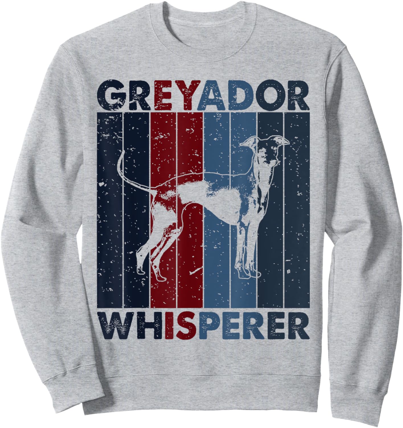 Dog Dad Mom Whisperer - Vintage Greyador Sweatshirt - Sweatshirt | Ash