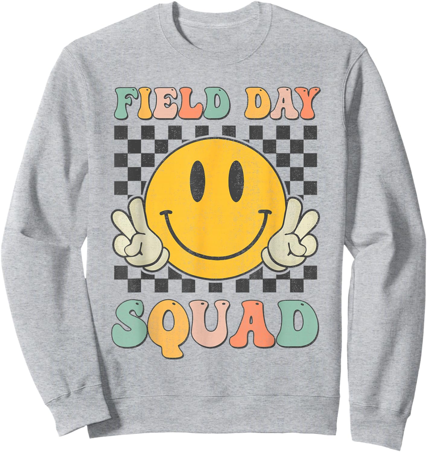Field Day Squad School Event Games Teacher Kids Boys Girls Sweatshirt - Sweatshirt | Ash