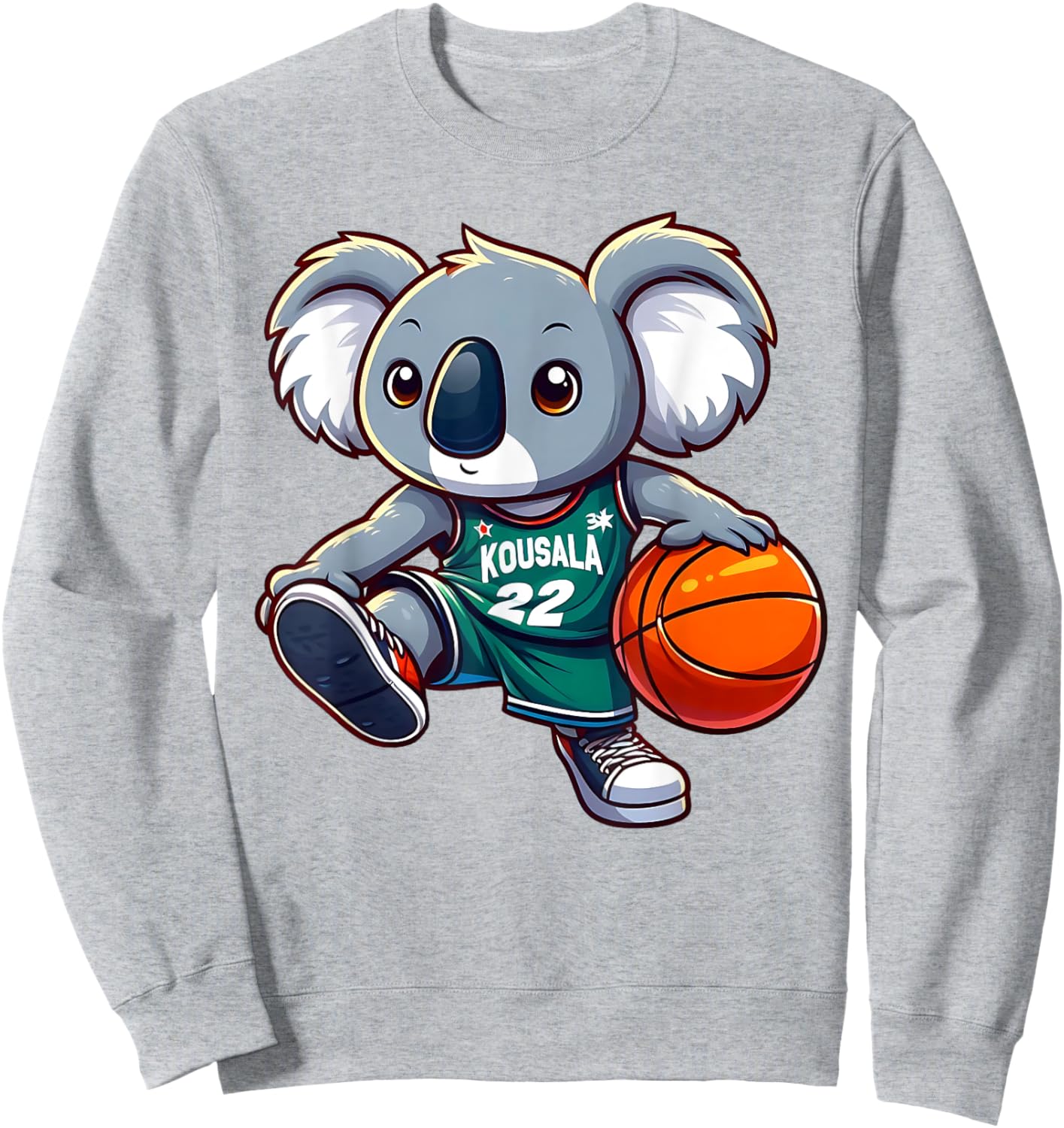 Koala playing Basketball Sweatshirt - Sweatshirt | Ash