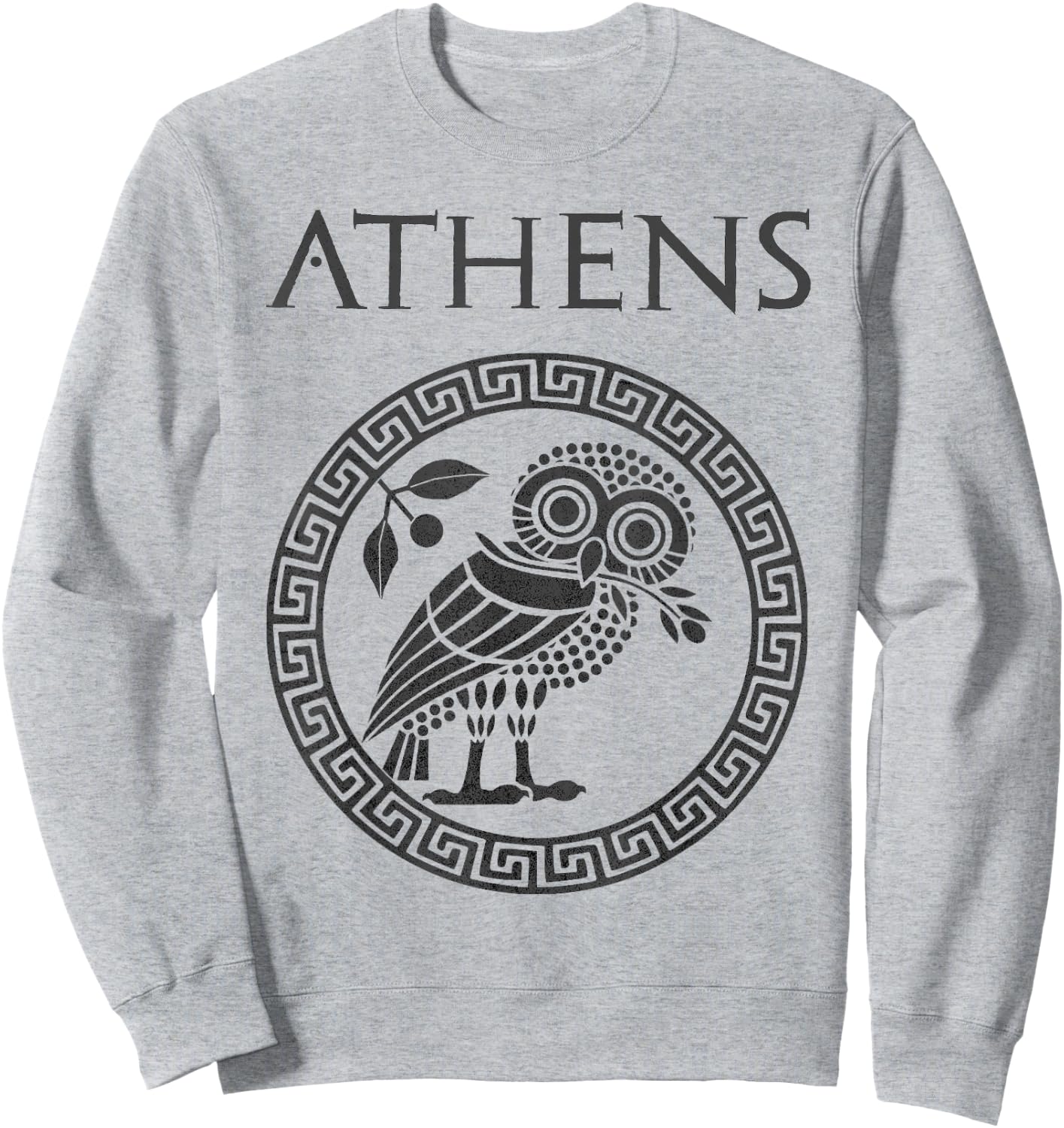 Athens Ancient Greece Athenian Owl Sweatshirt - Sweatshirt | Ash