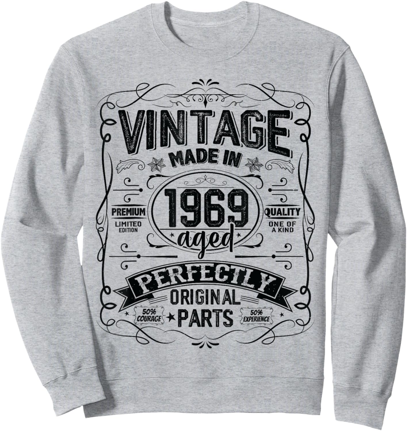 Vintage 1969 Classic 1969 Limited Edition Men Women Birthday Sweatshirt - Sweatshirt | Ash