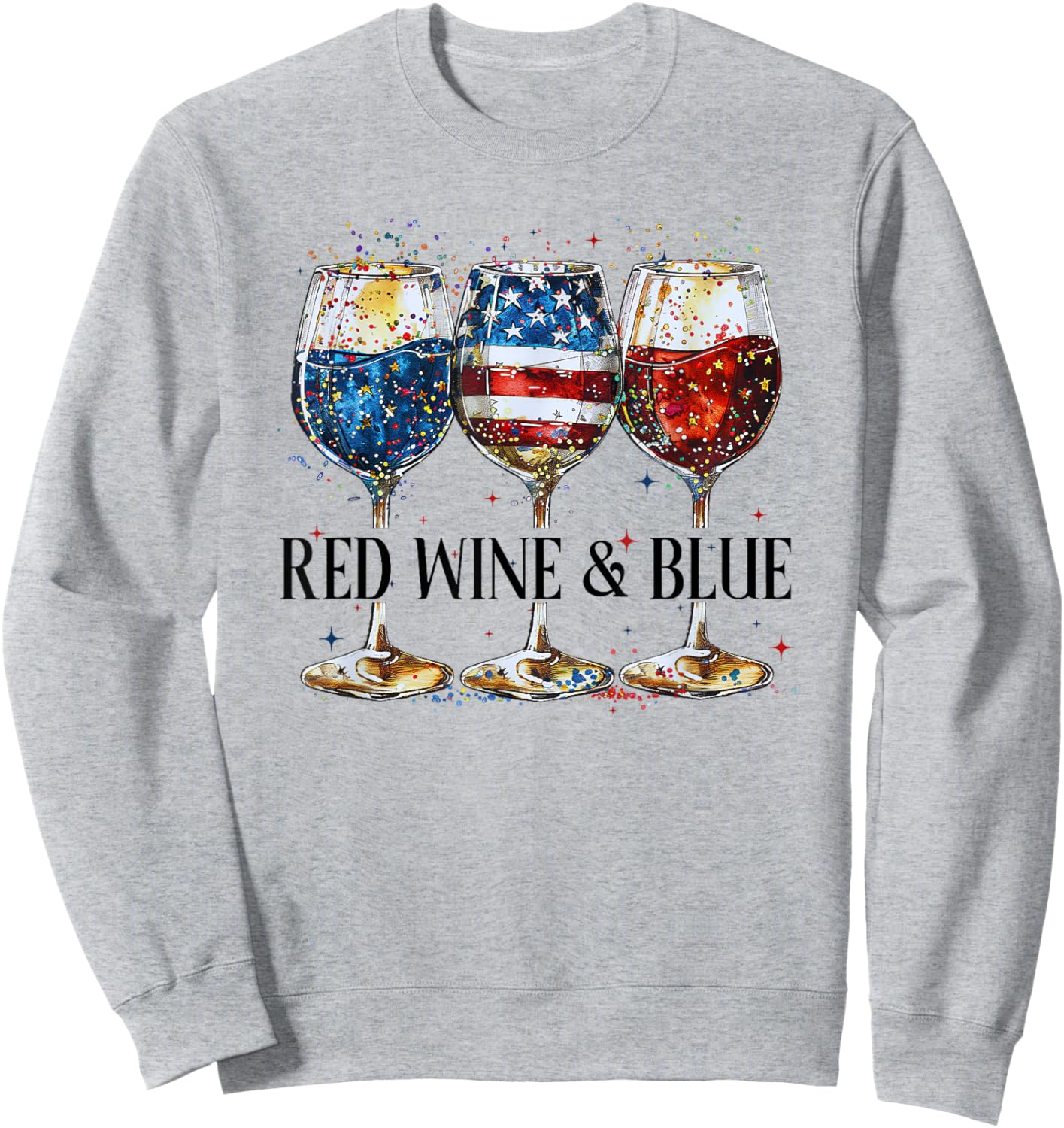 Red Wine and Blue Sweatshirt - Sweatshirt | Ash