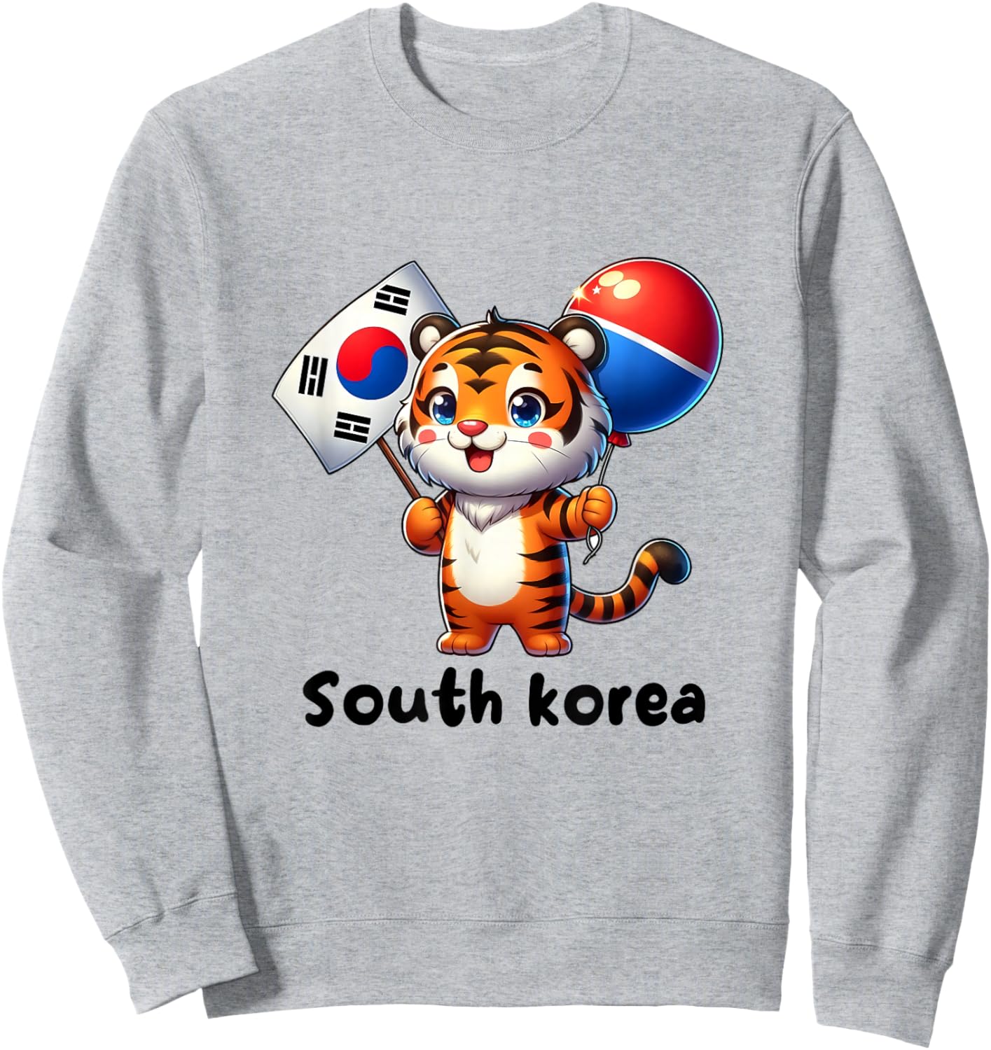 Südkorea Korea Flagge für Männer/Frauen/Jugendliche/Kinder Sweatshirt - Sweatshirt | Ash
