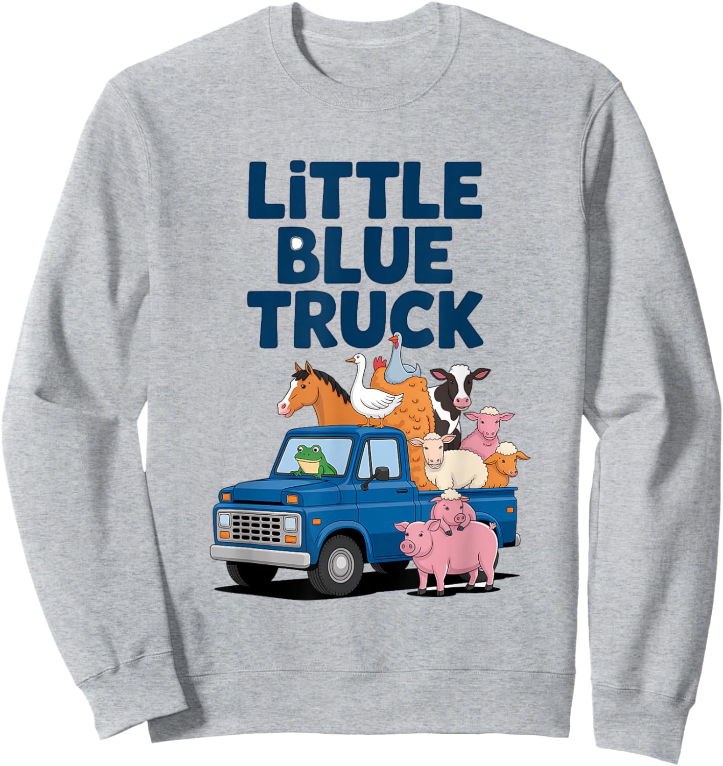 Little Blue Truck Shirt Toddler Animals Little Blue Truck Sweatshirt - Sweatshirt | Ash