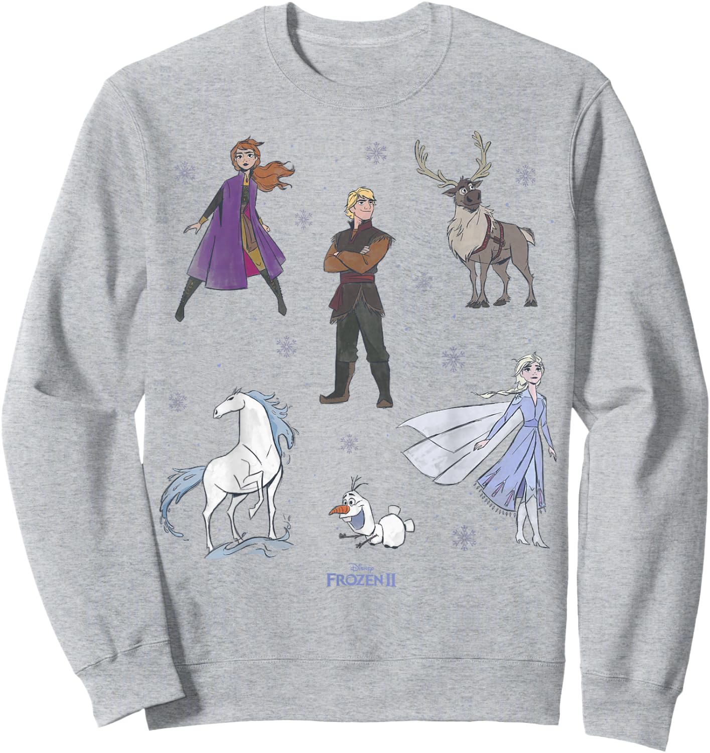 Disney Frozen 2 Cast Group Shot Poster Sweatshirt - Sweatshirt | Ash