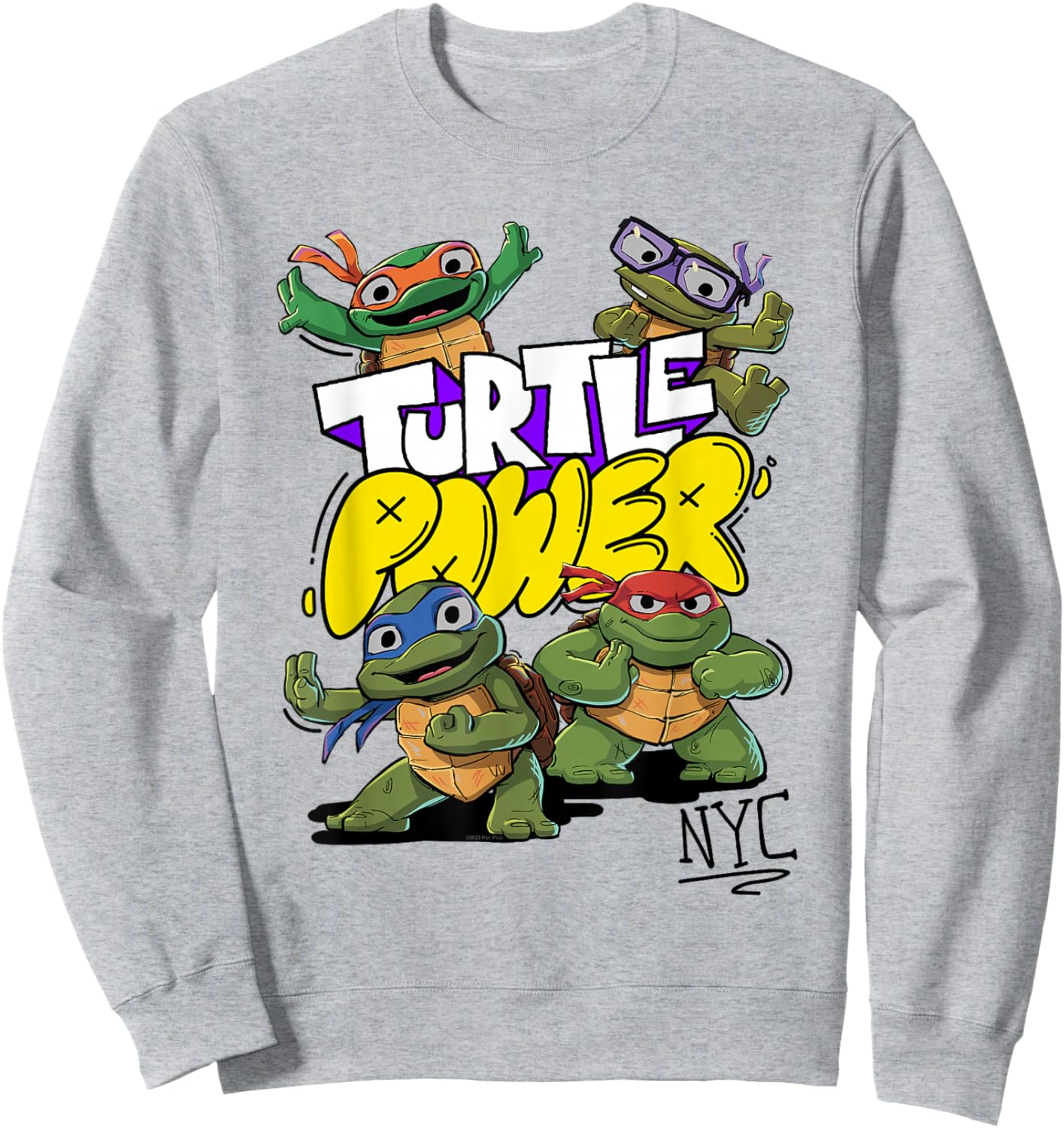 Teenage Mutant Ninja Turtles: Mutant Mayhem Cute Turtle Sweatshirt - Sweatshirt | Ash