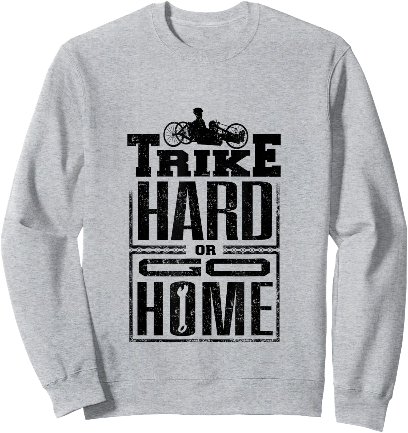 Recumbent Trike Triker Recumbent Bike Trike Hard Sweatshirt - Sweatshirt | Ash