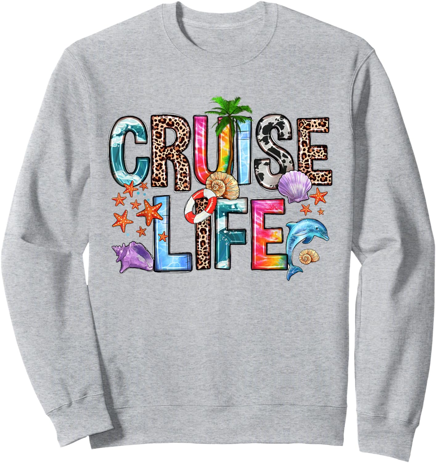 Family Cruise Life Cruise Outfits 2024 Matching Sweatshirt - Sweatshirt | Ash