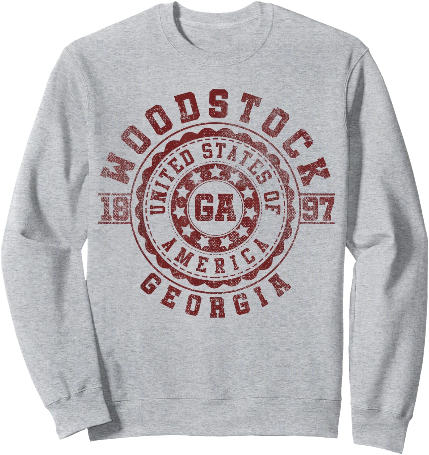 Woodstock GA | Georgia | Vintage City Apparels Sweatshirt - Sweatshirt | Ash