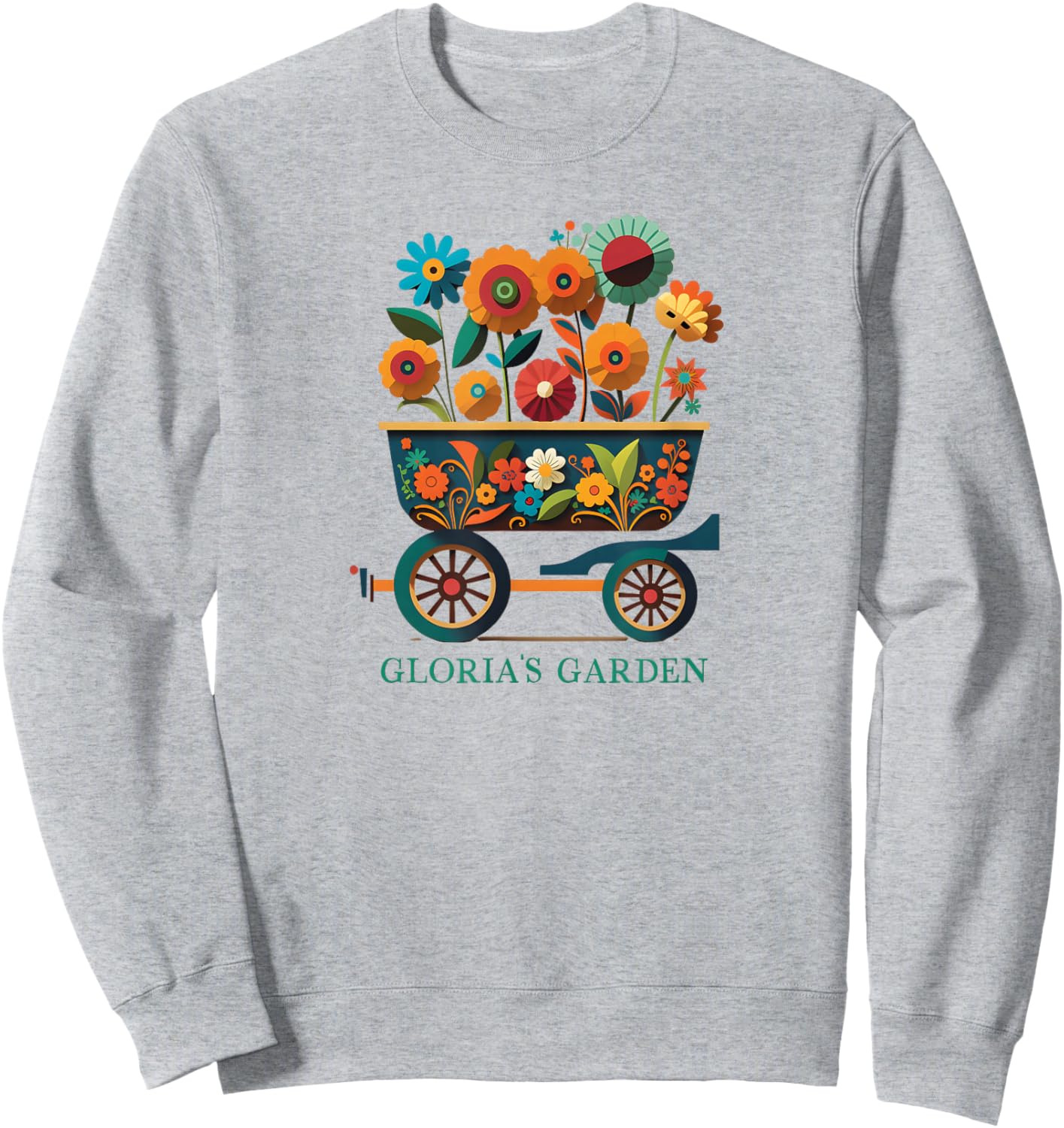Gloria's Garden Gardening Plants Flowers Gloria Sweatshirt - Sweatshirt | Ash
