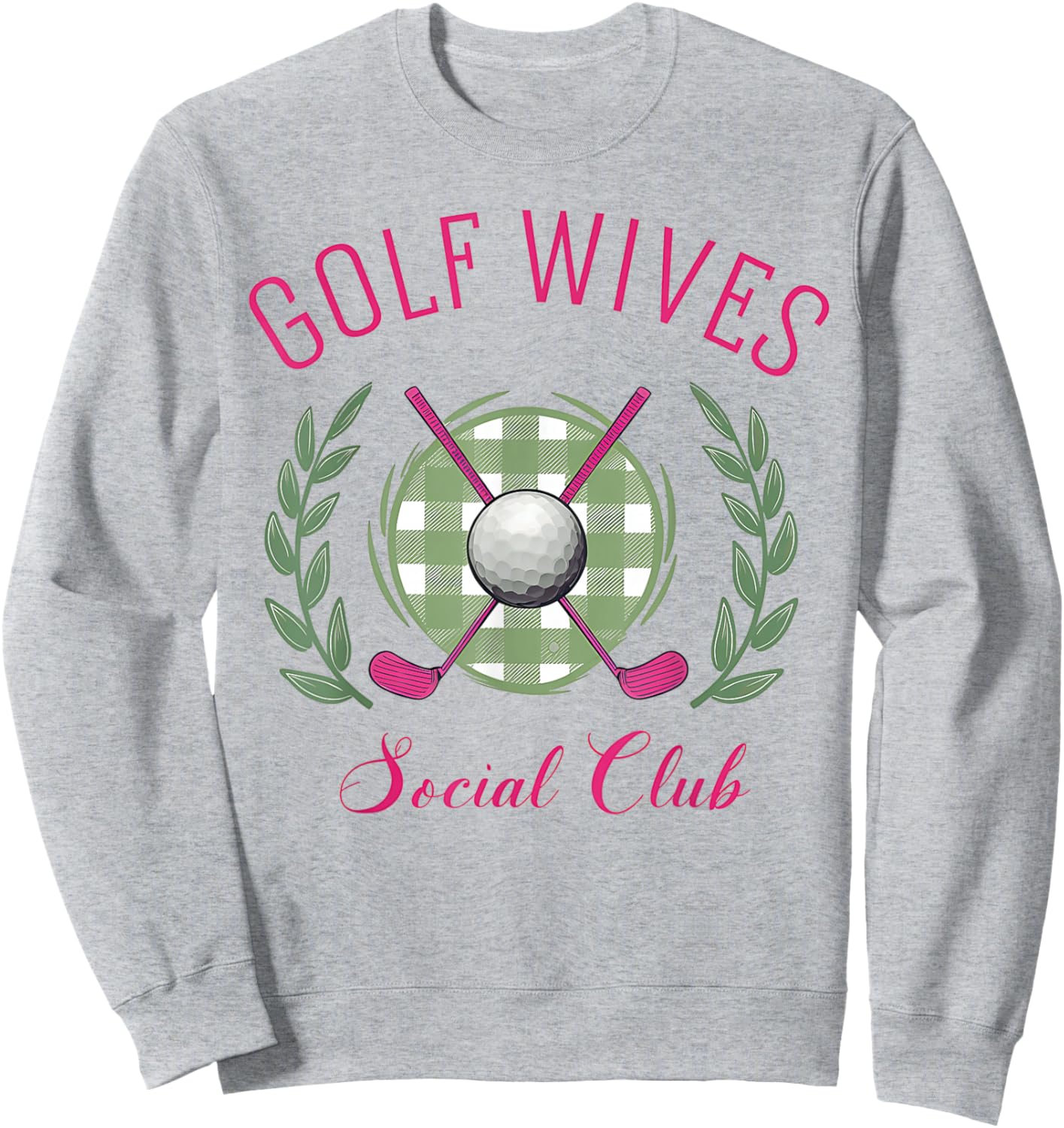 Golf Wives Social Club, Golf Babe, Cocktail Club Sweatshirt - Sweatshirt | Ash