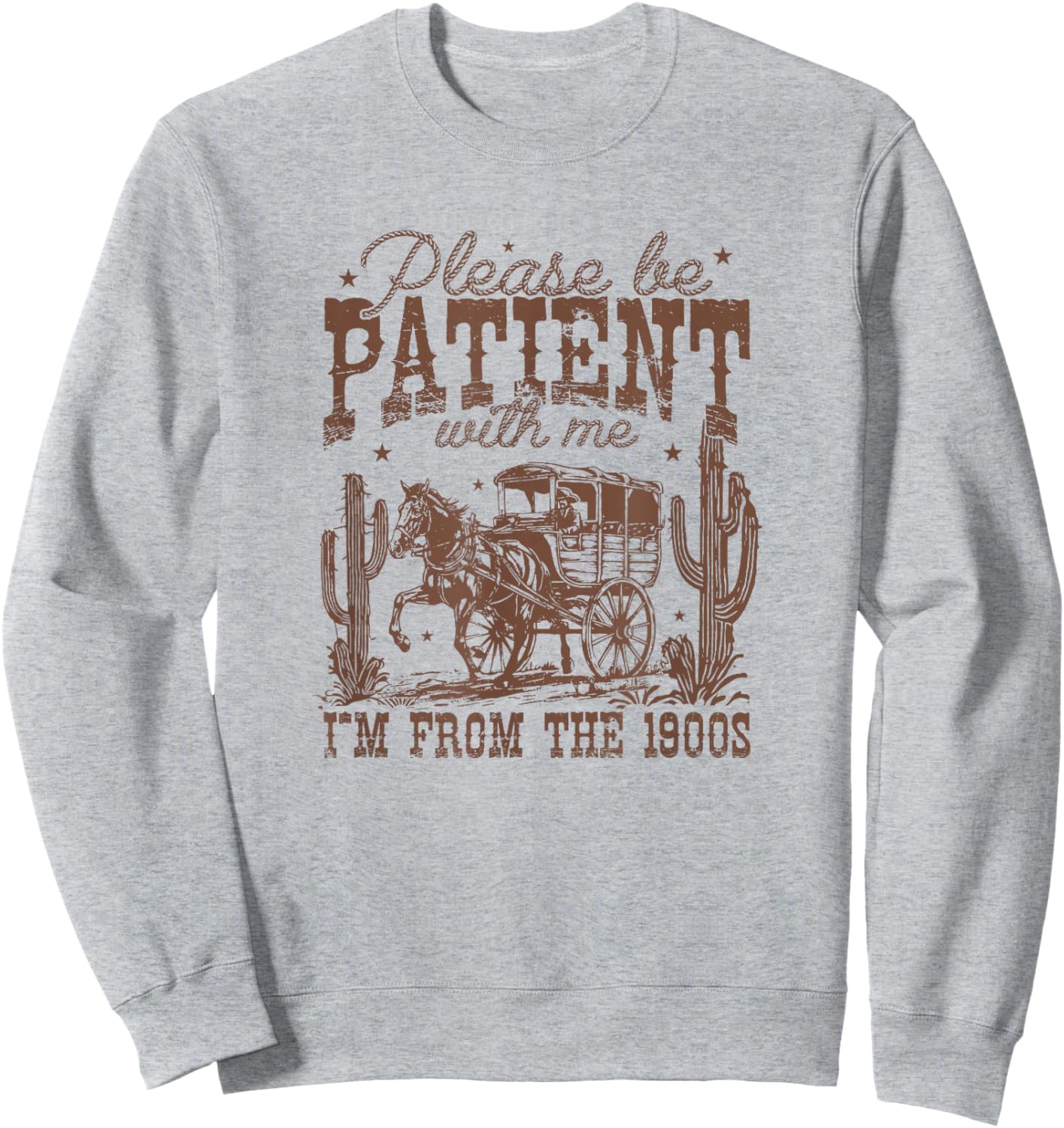 Please Be Patient I’m From the 1900s – Vintage Aesthetic Sweatshirt - Sweatshirt | Ash