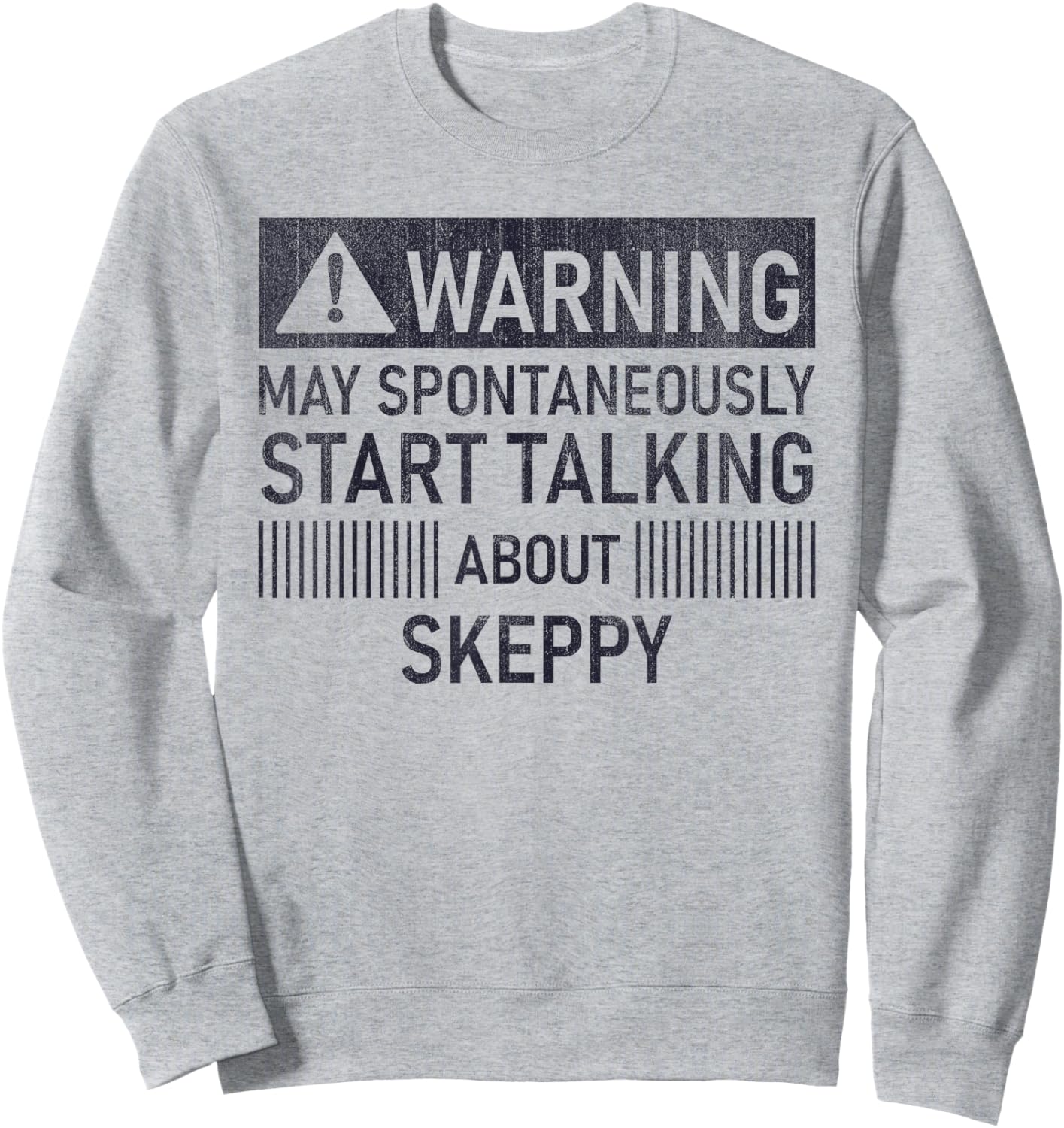 Warning May Spontaneously Start Talking About Skeppy Sweatshirt - Sweatshirt | Ash