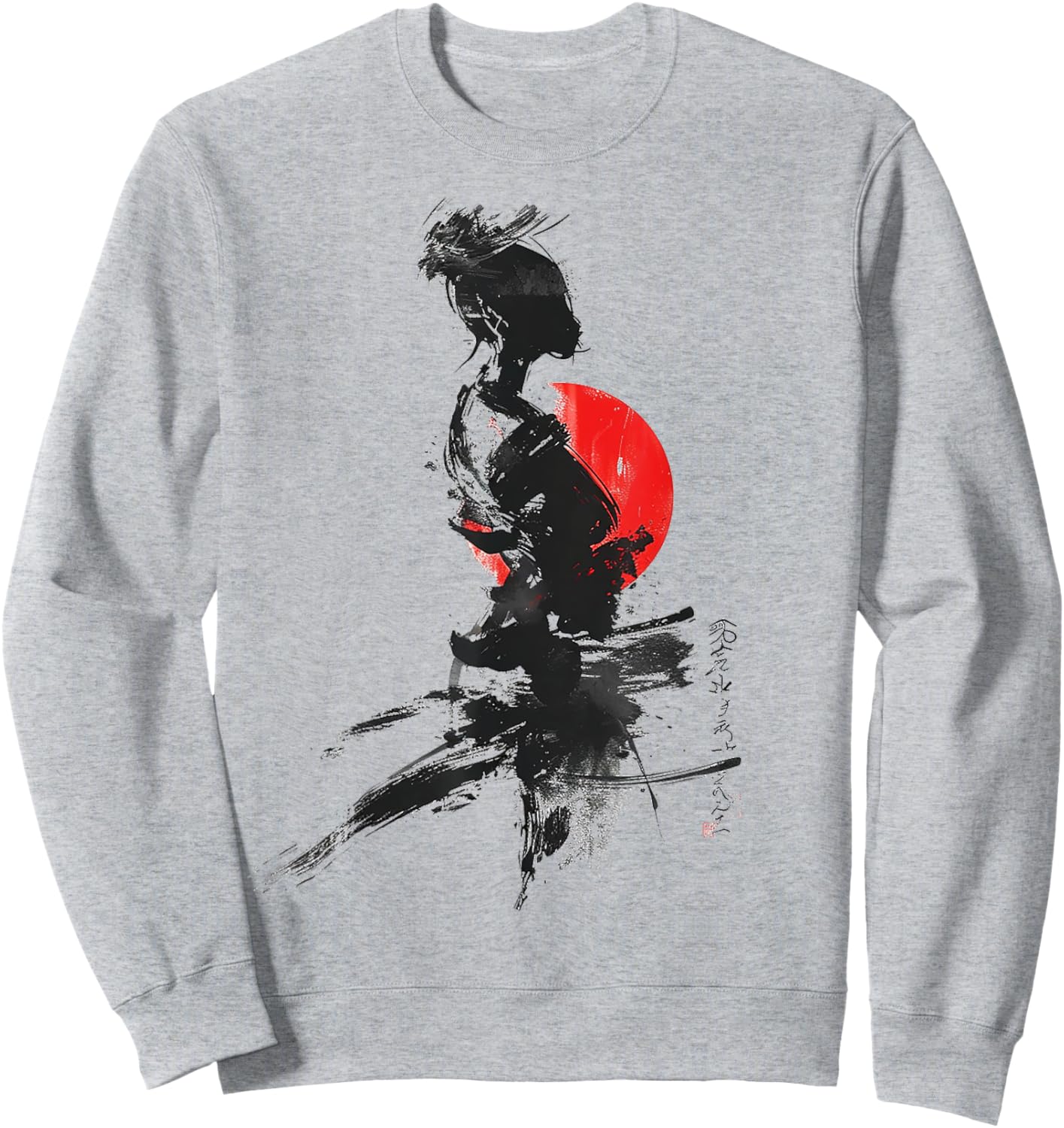 Anime Abstract Women Human Art Graphic Anime Sweatshirt - Sweatshirt | Ash