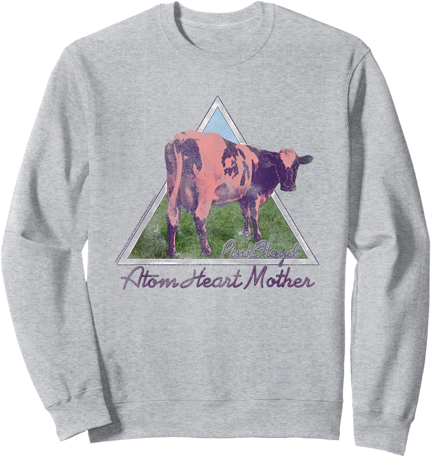Pink Floyd Atom Mother Heart Pyramid Sweatshirt - Sweatshirt | Ash