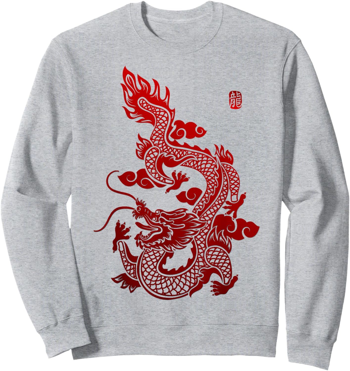 Chinese Dragon Sweatshirt - Sweatshirt | Ash