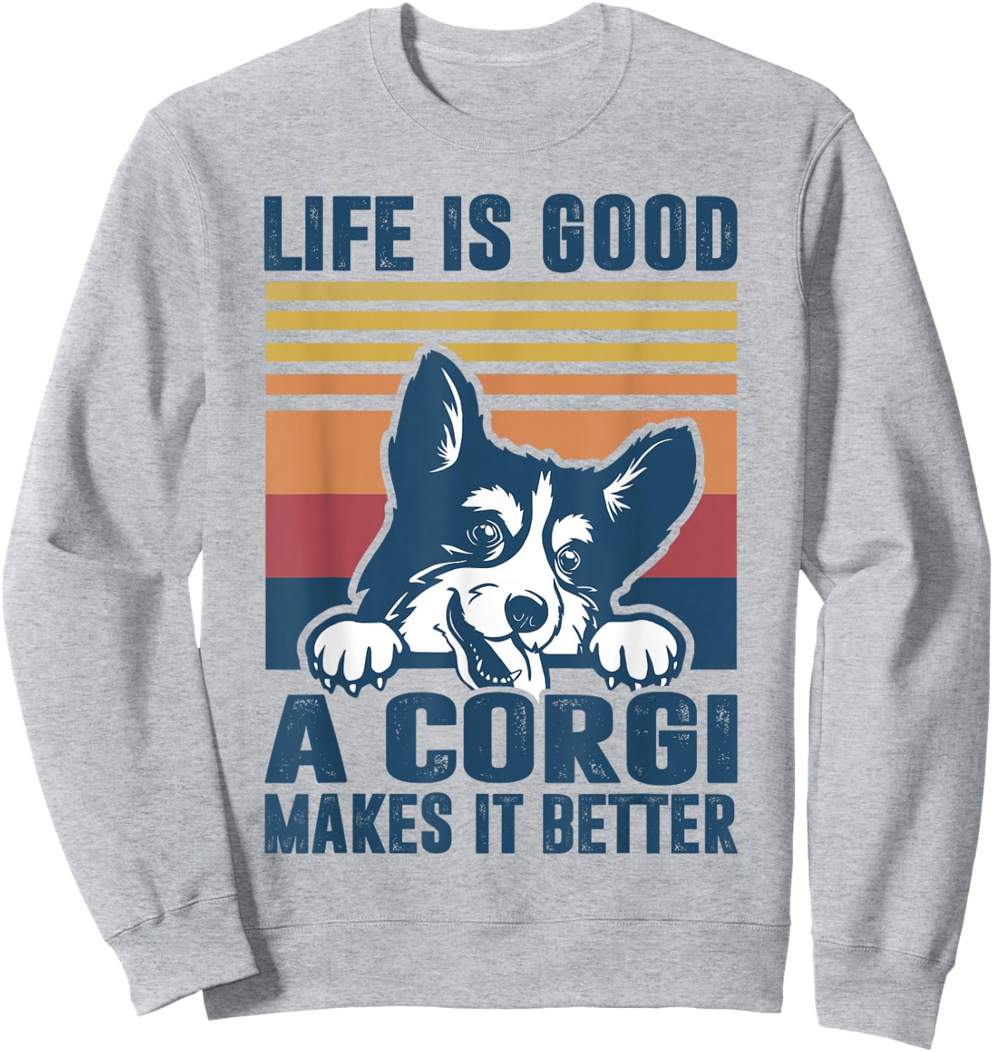 Corgi Dog Gifts for Corgi Lovers Men Women Corgi Sweatshirt - Sweatshirt | Ash