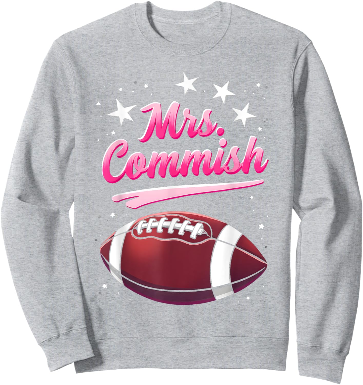 Commissioner Fantasy Football Mrs Commish Fantasy Football Sweatshirt - Sweatshirt | Ash