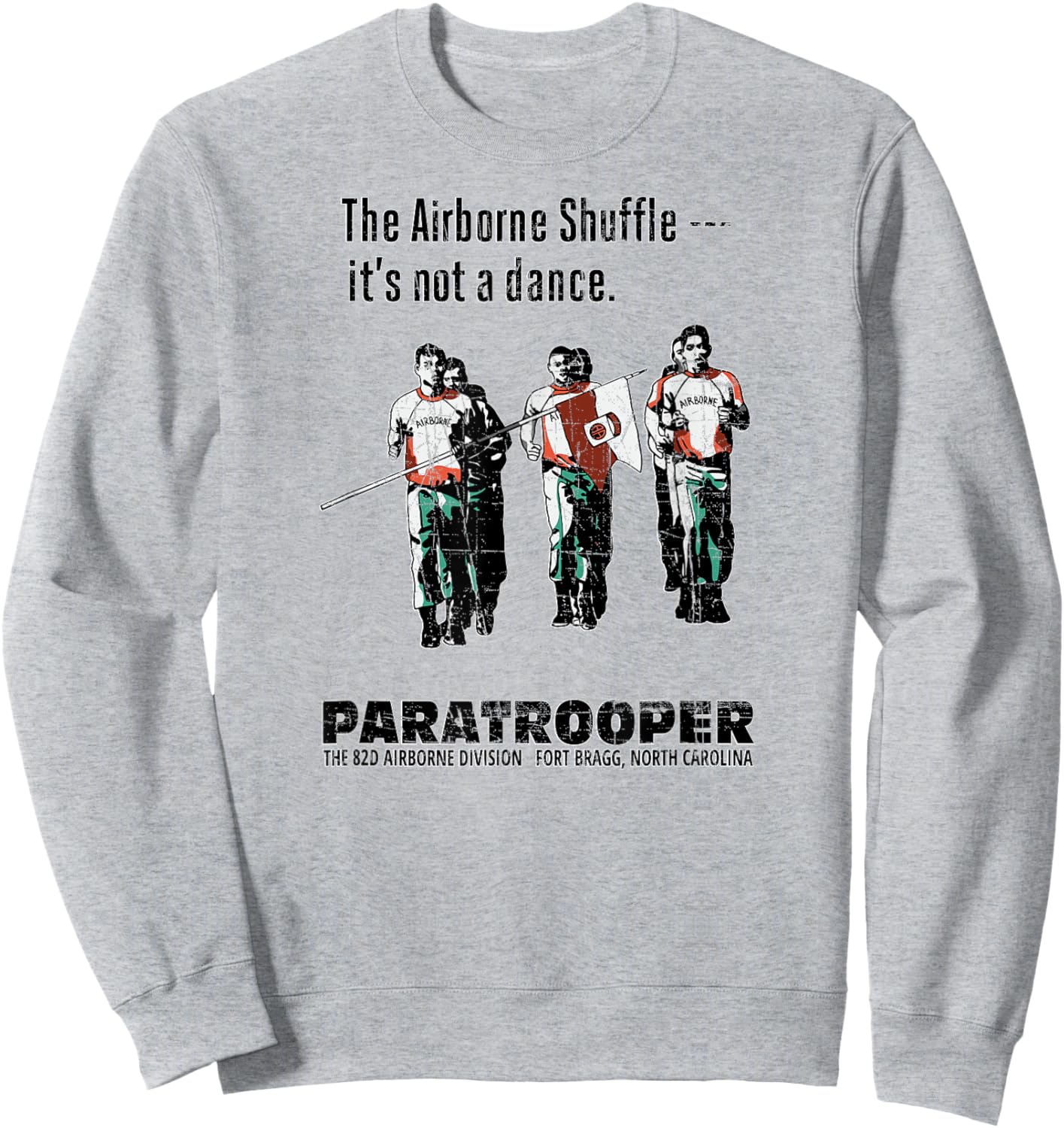American Marauder: The 82nd Airborne Shuffle Paratrooper Sweatshirt - Sweatshirt | Ash