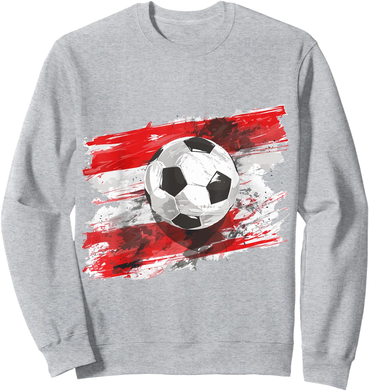 Österreich Flagge Fußball Austria Herren & Damen Sweatshirt - Sweatshirt | Ash