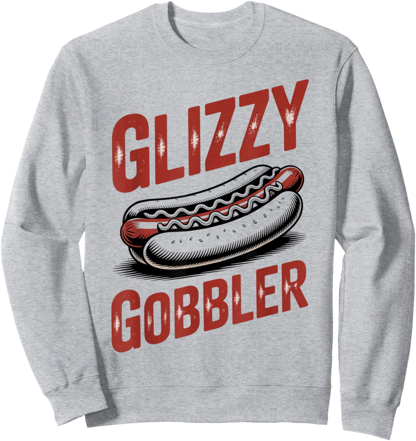 Vintage Glizzy Gobbler Women Sweatshirt - Sweatshirt | Ash